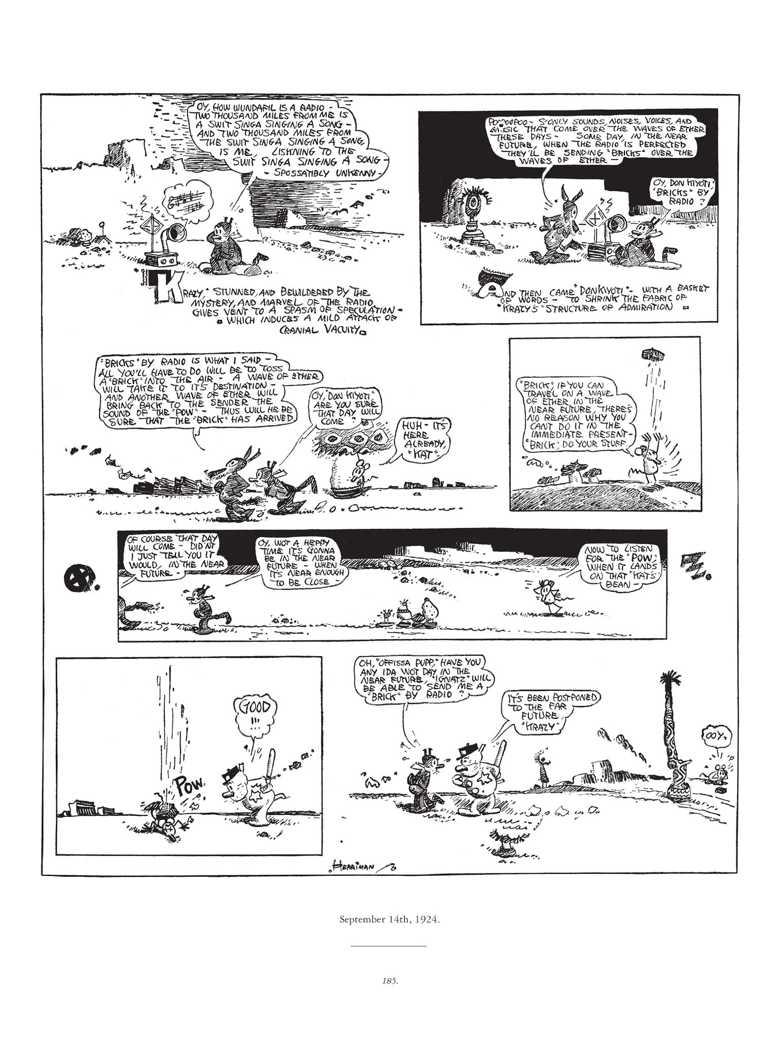 Read online Krazy & Ignatz comic -  Issue # TPB 3 - 185