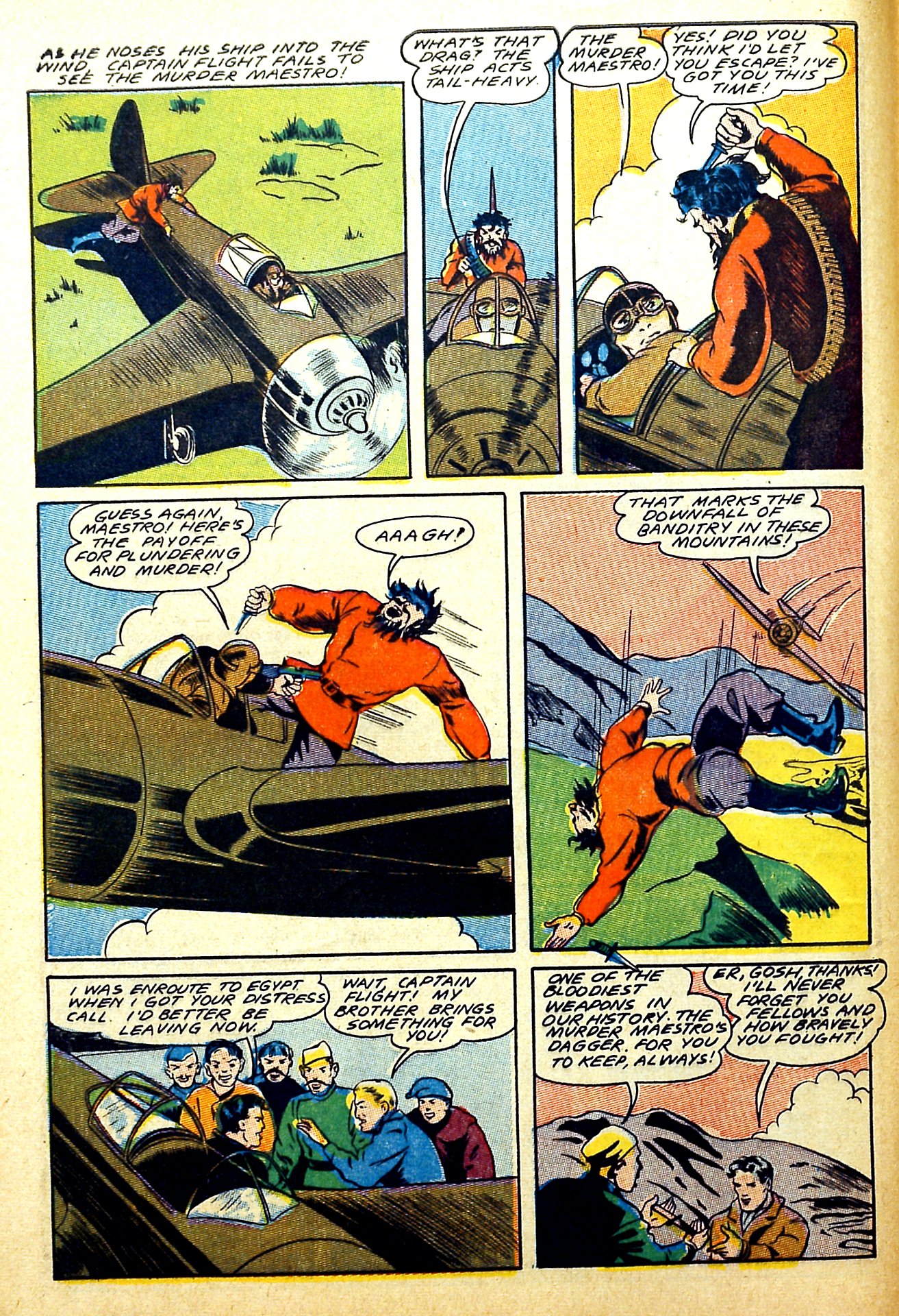 Read online Captain Flight Comics comic -  Issue #6 - 10