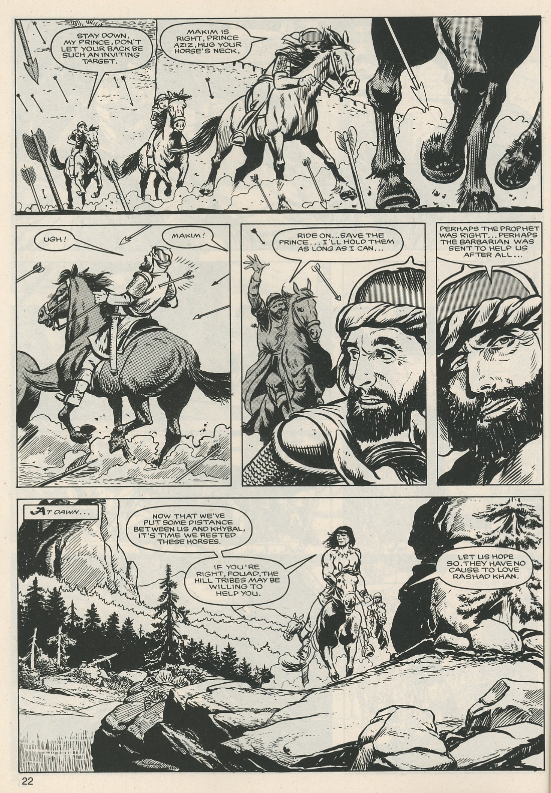 Read online The Savage Sword Of Conan comic -  Issue #124 - 22