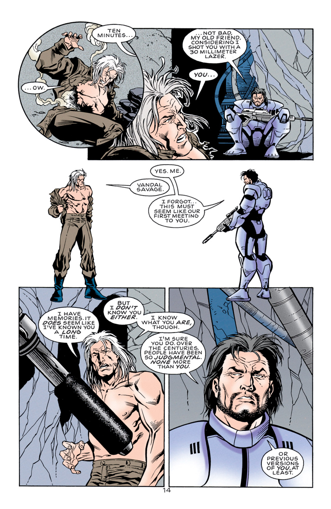 Read online Resurrection Man (1997) comic -  Issue #26 - 14