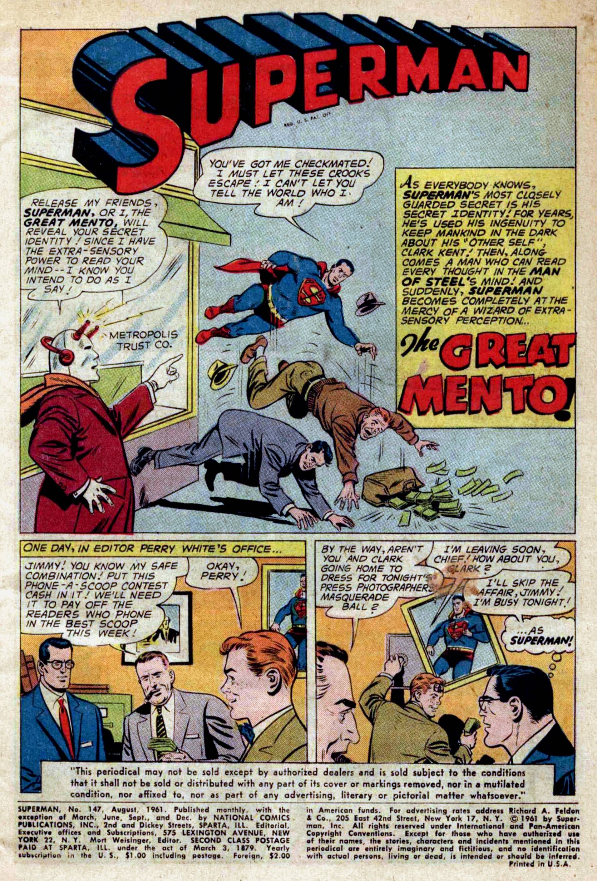 Read online Superman (1939) comic -  Issue #147 - 3