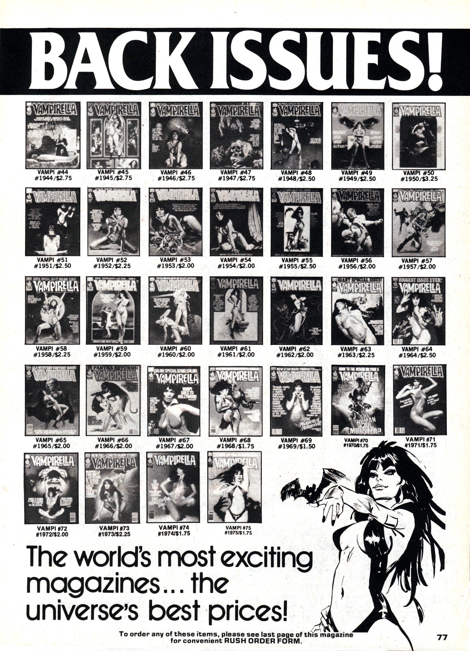 Read online Vampirella (1969) comic -  Issue #76 - 77