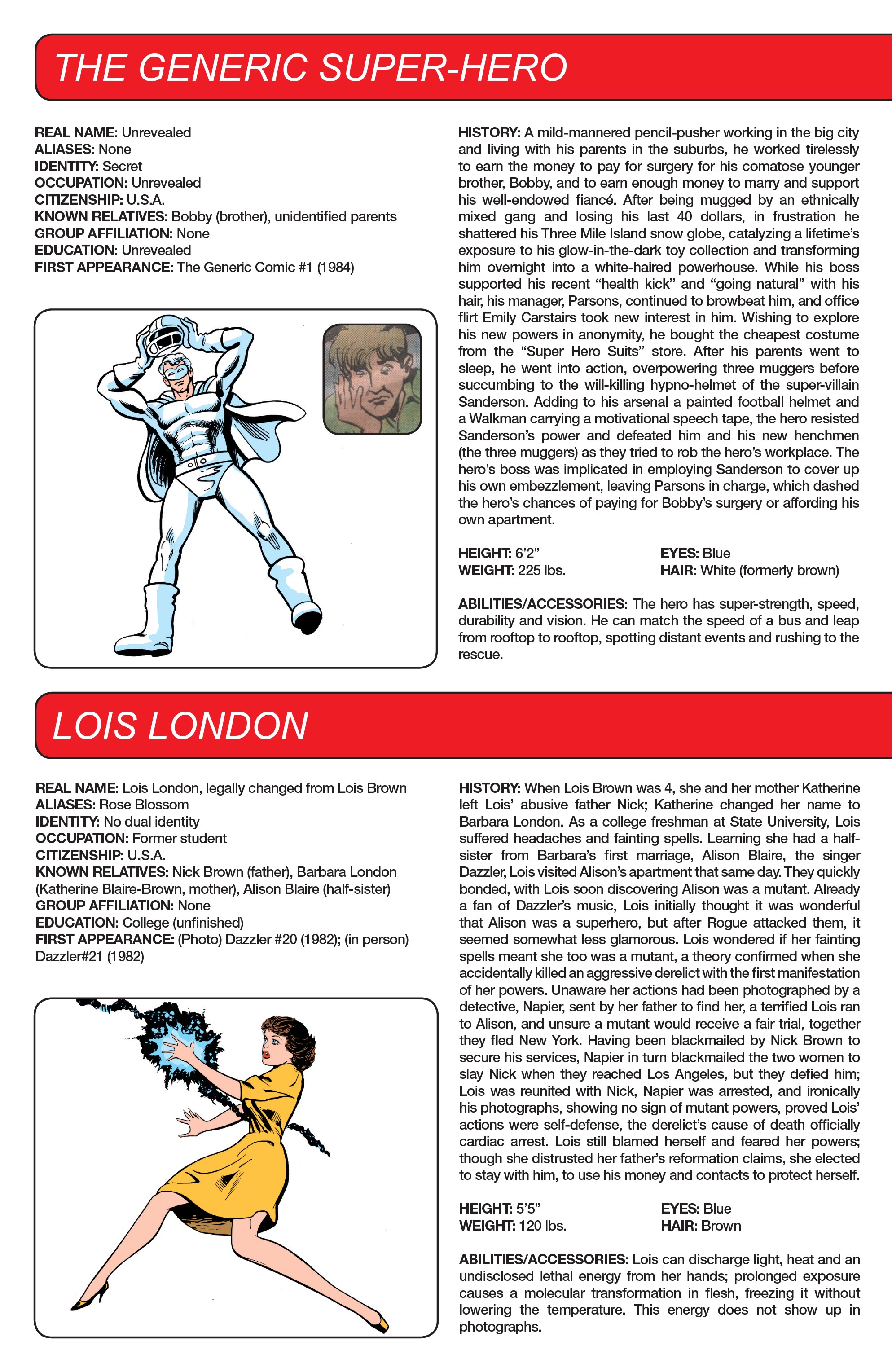 Read online Marvel Legacy:  The 1980's Handbook comic -  Issue # Full - 64