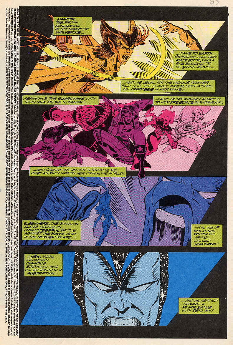 Guardians of the Galaxy (1990) issue 22 - Page 2