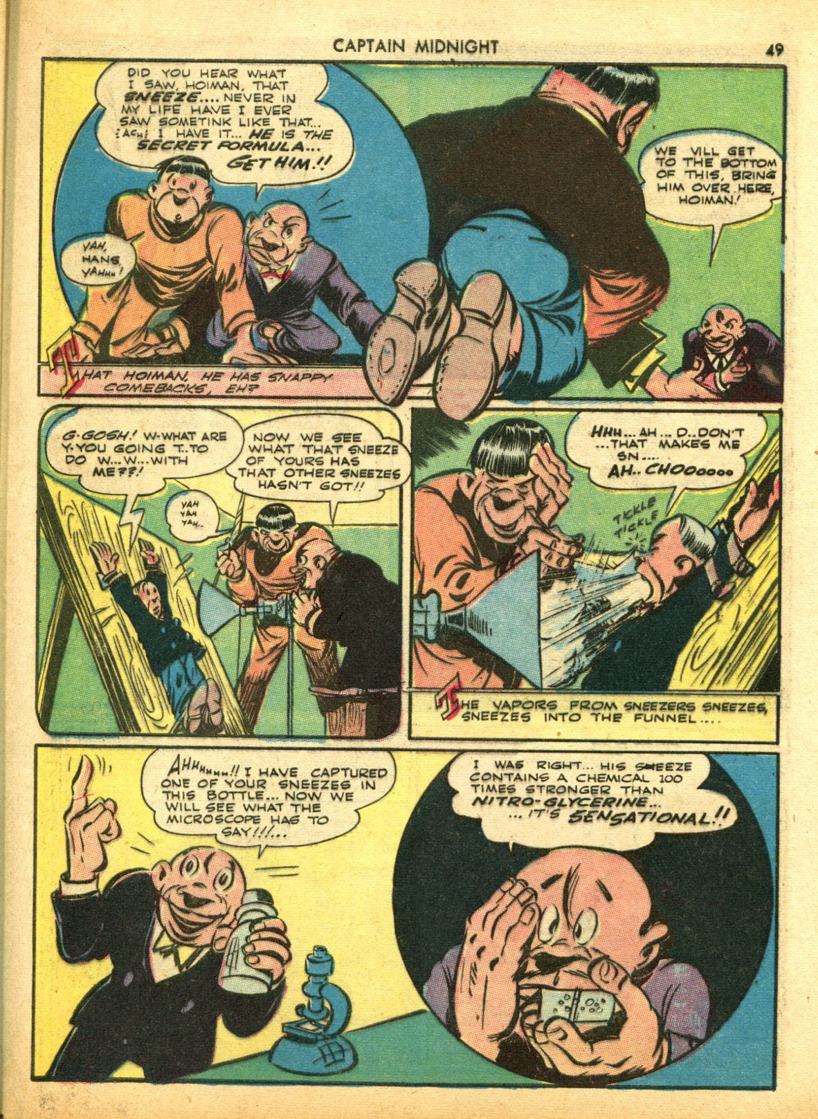 Read online Captain Midnight (1942) comic -  Issue #5 - 49