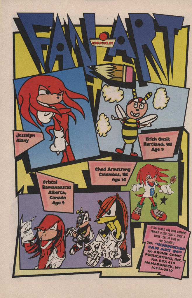 Read online Knuckles the Echidna comic -  Issue #4 - 18