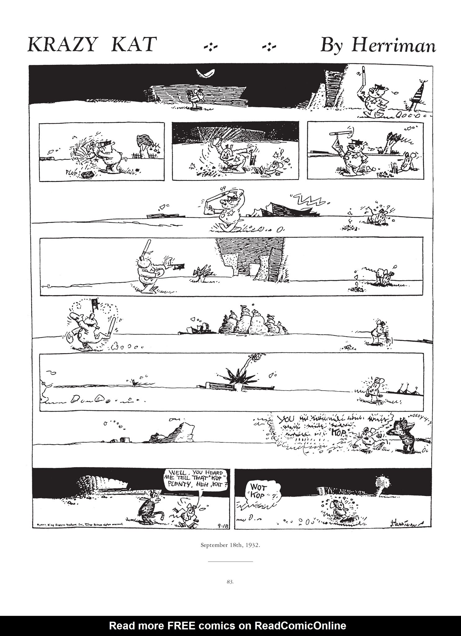 Read online Krazy & Ignatz comic -  Issue # TPB 7 - 80
