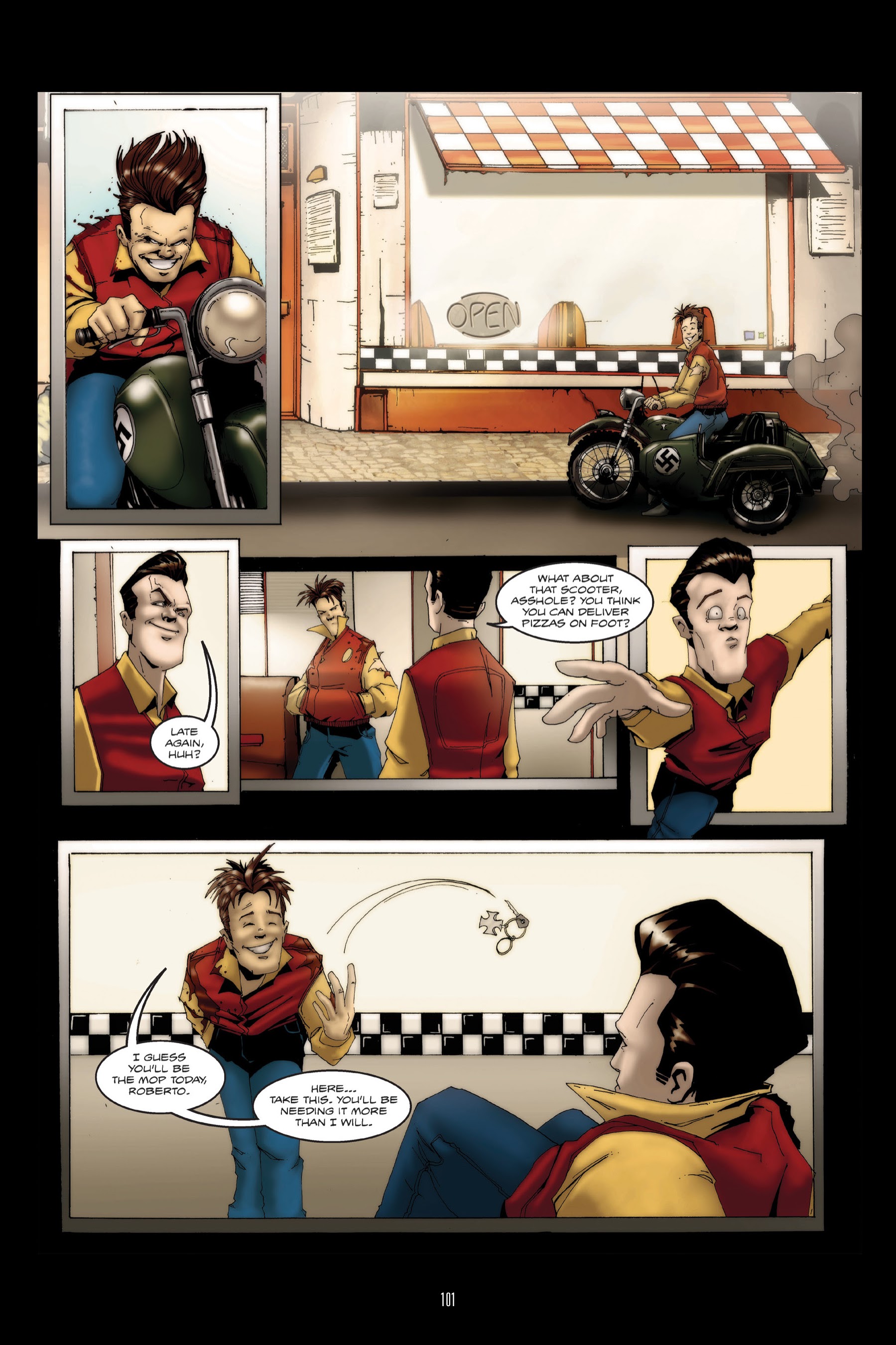 Read online The Incredible Adventures of Dog Mendonca and Pizzaboy comic -  Issue # TPB 1 - 98