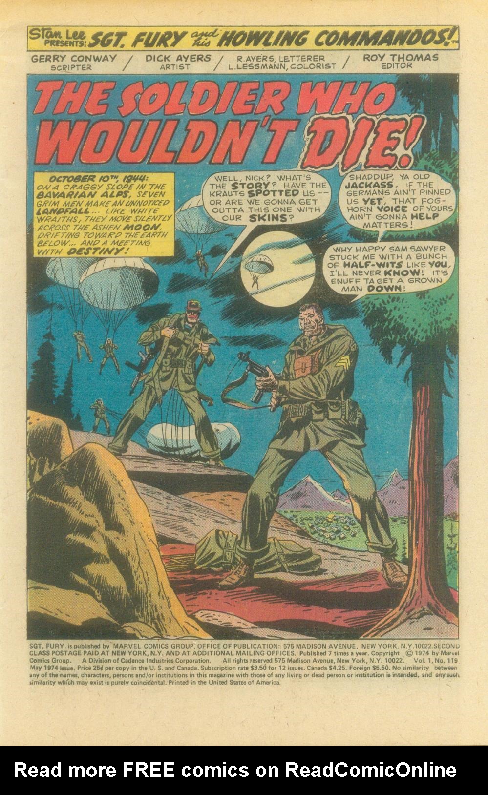 Read online Sgt. Fury comic -  Issue #119 - 3