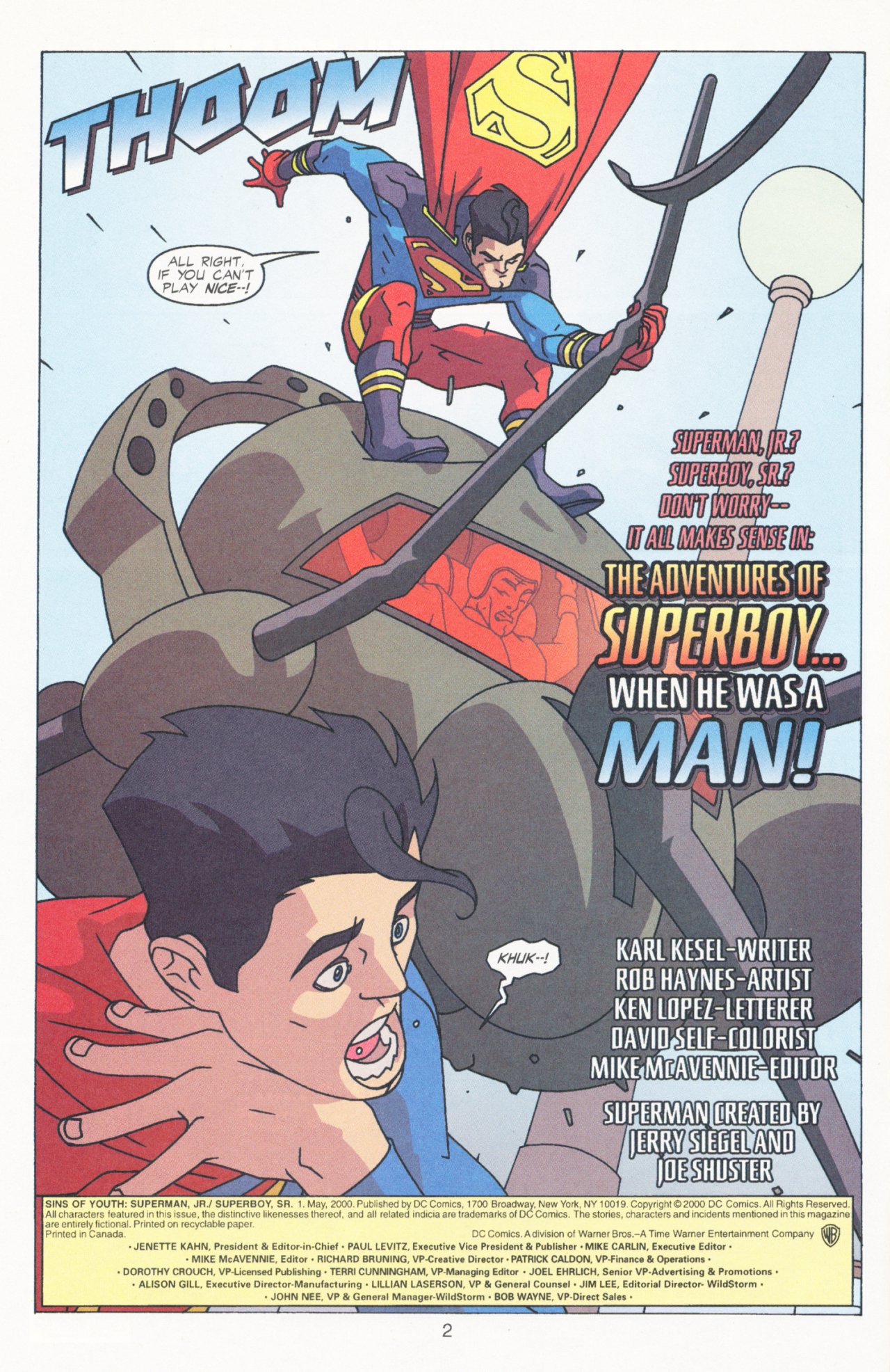 Read online Sins of Youth comic -  Issue # Superman Jr. and Superboy Sr - 4