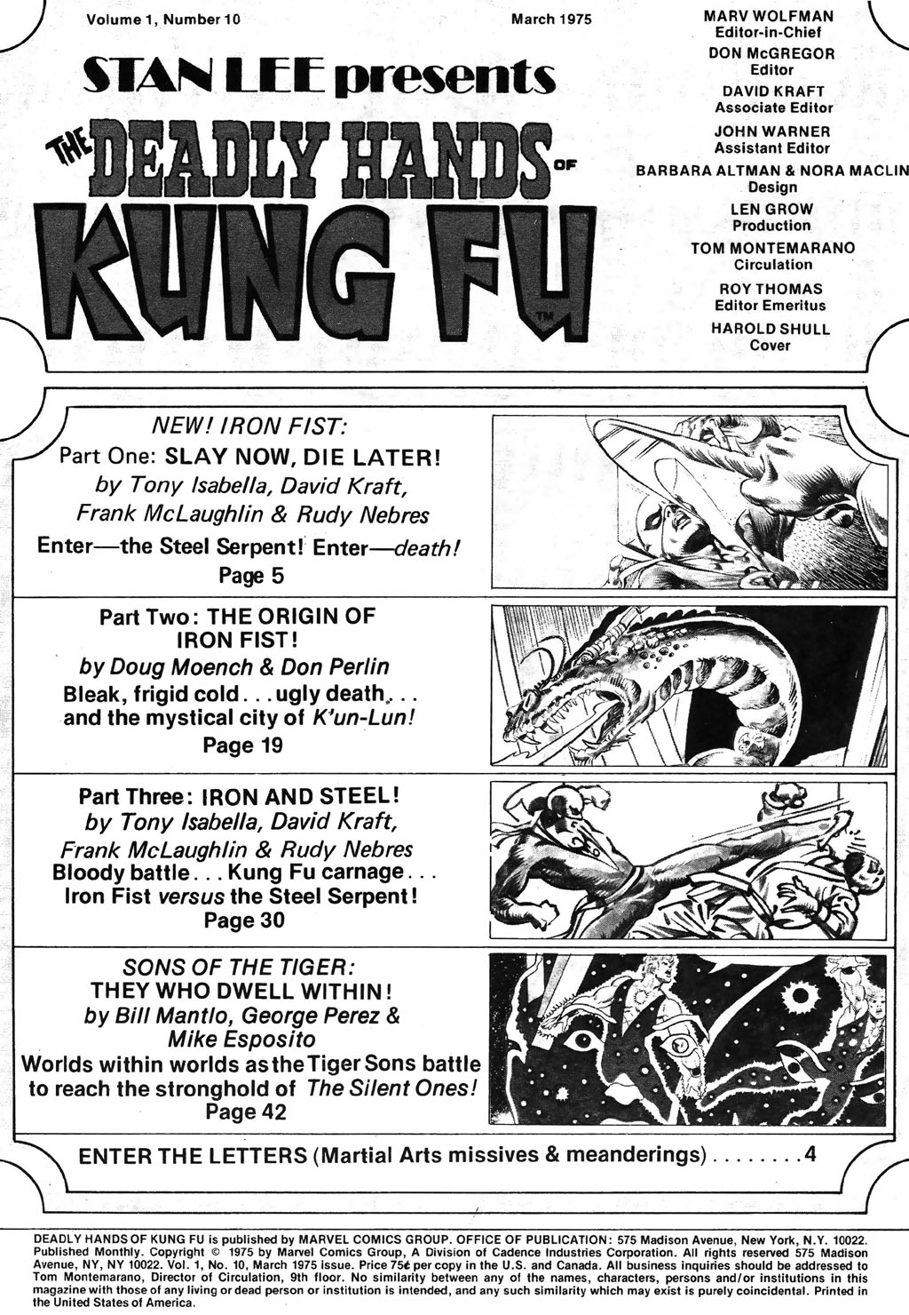 Read online The Deadly Hands of Kung Fu comic -  Issue #10 - 3