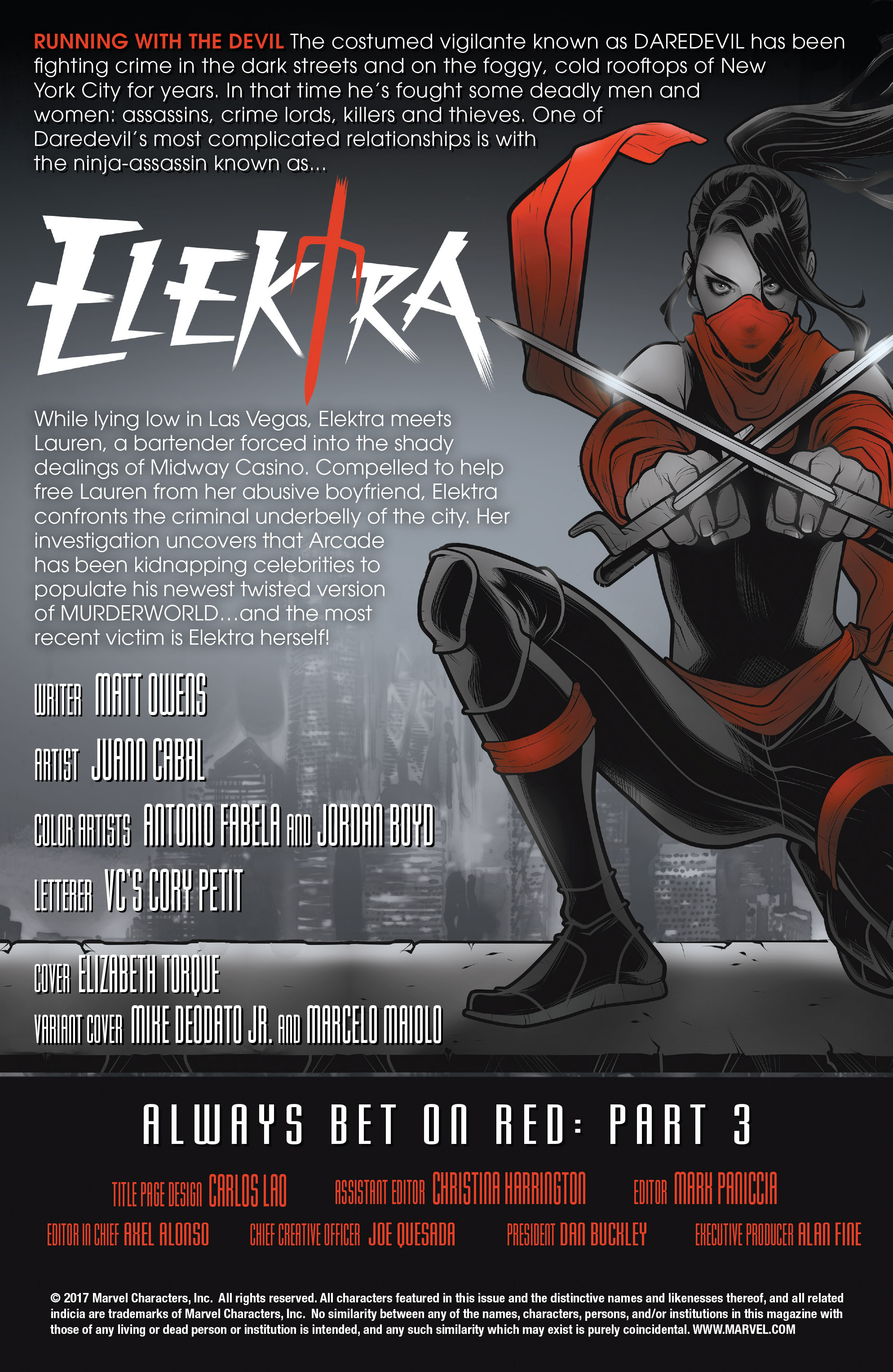 Read online Elektra (2017) comic -  Issue #3 - 2