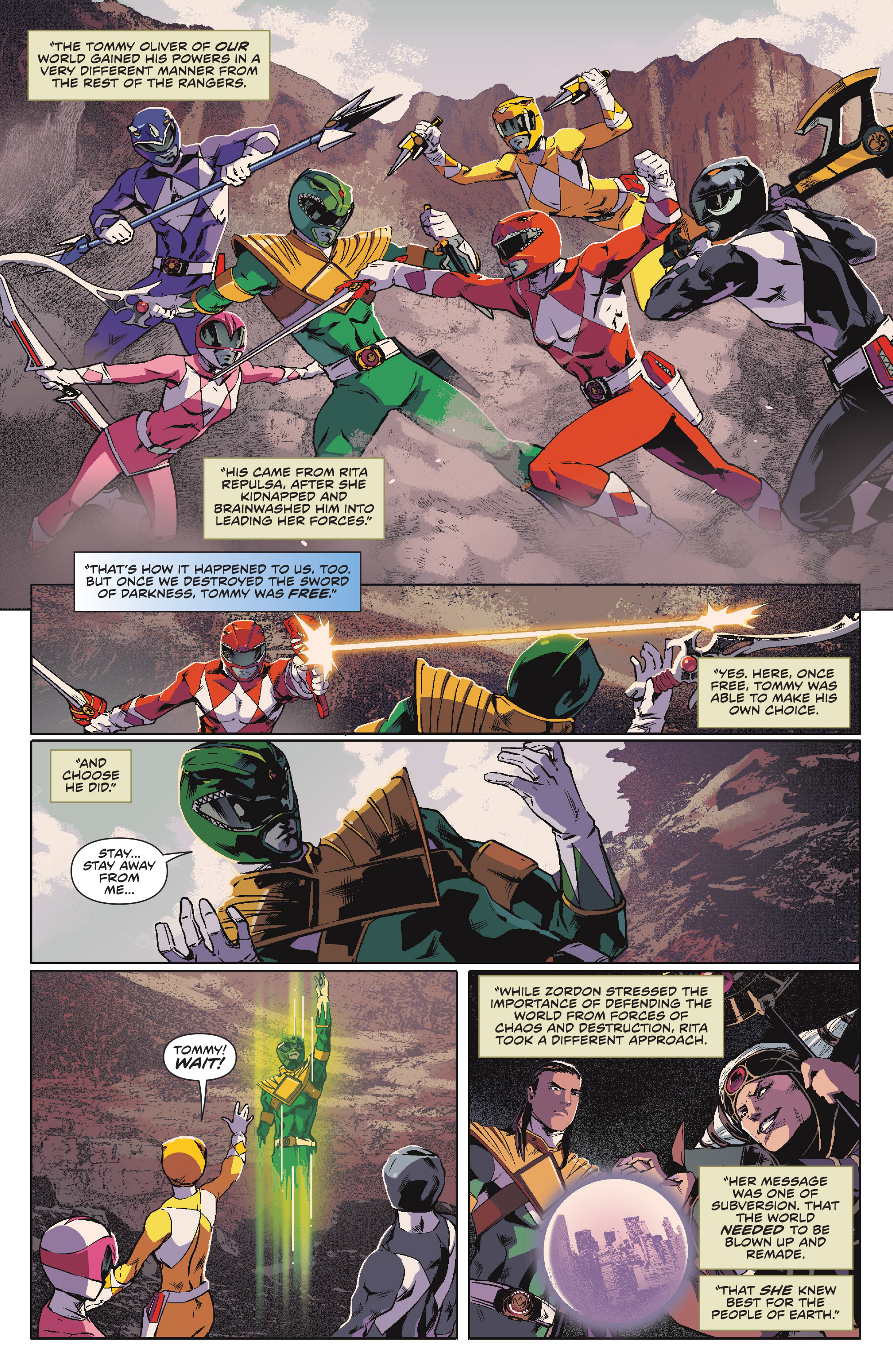 Read online Mighty Morphin Power Rangers comic -  Issue #12 - 13