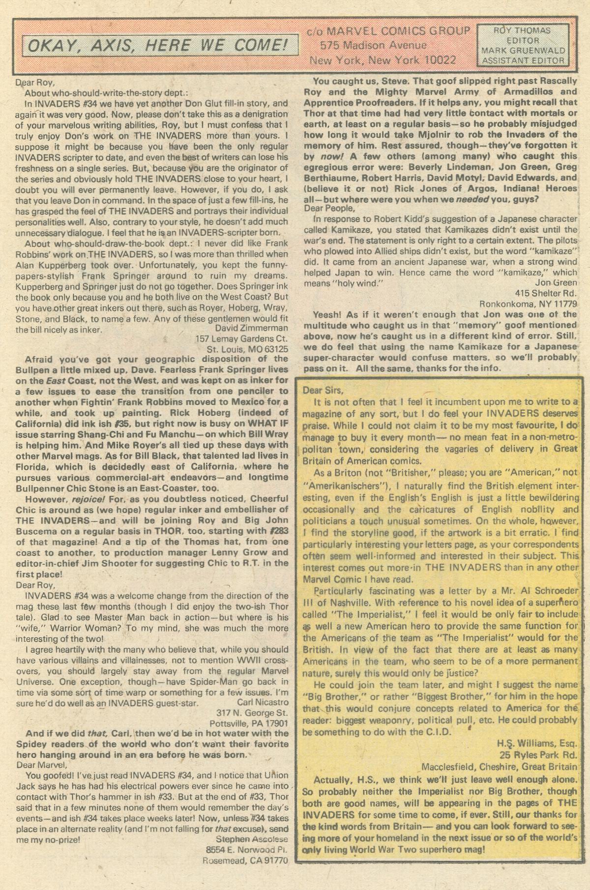 Read online The Invaders (1975) comic -  Issue #38 - 13