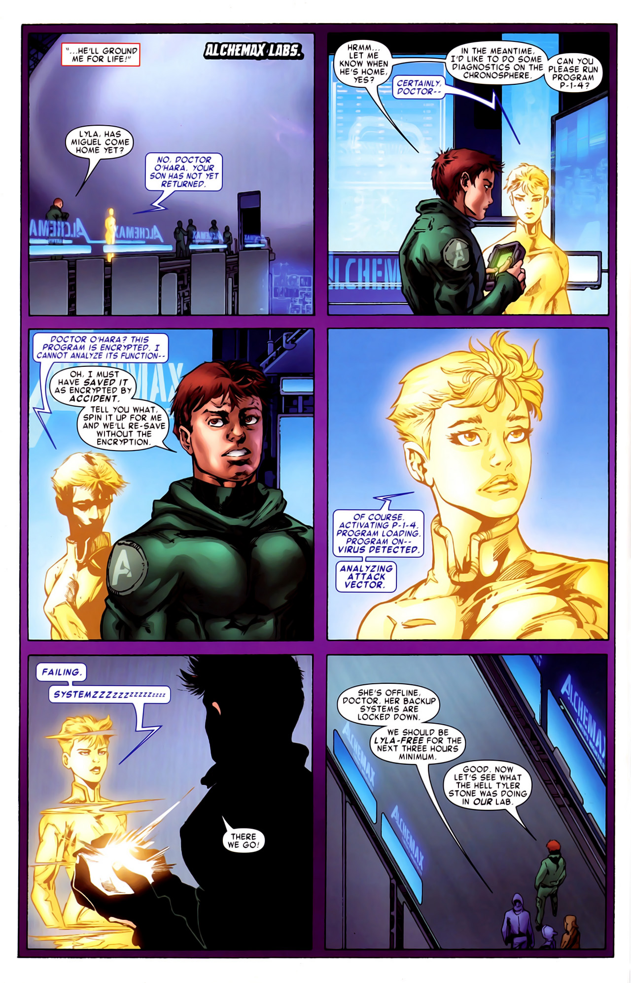 Read online Timestorm 2009/2099 comic -  Issue #3 - 16