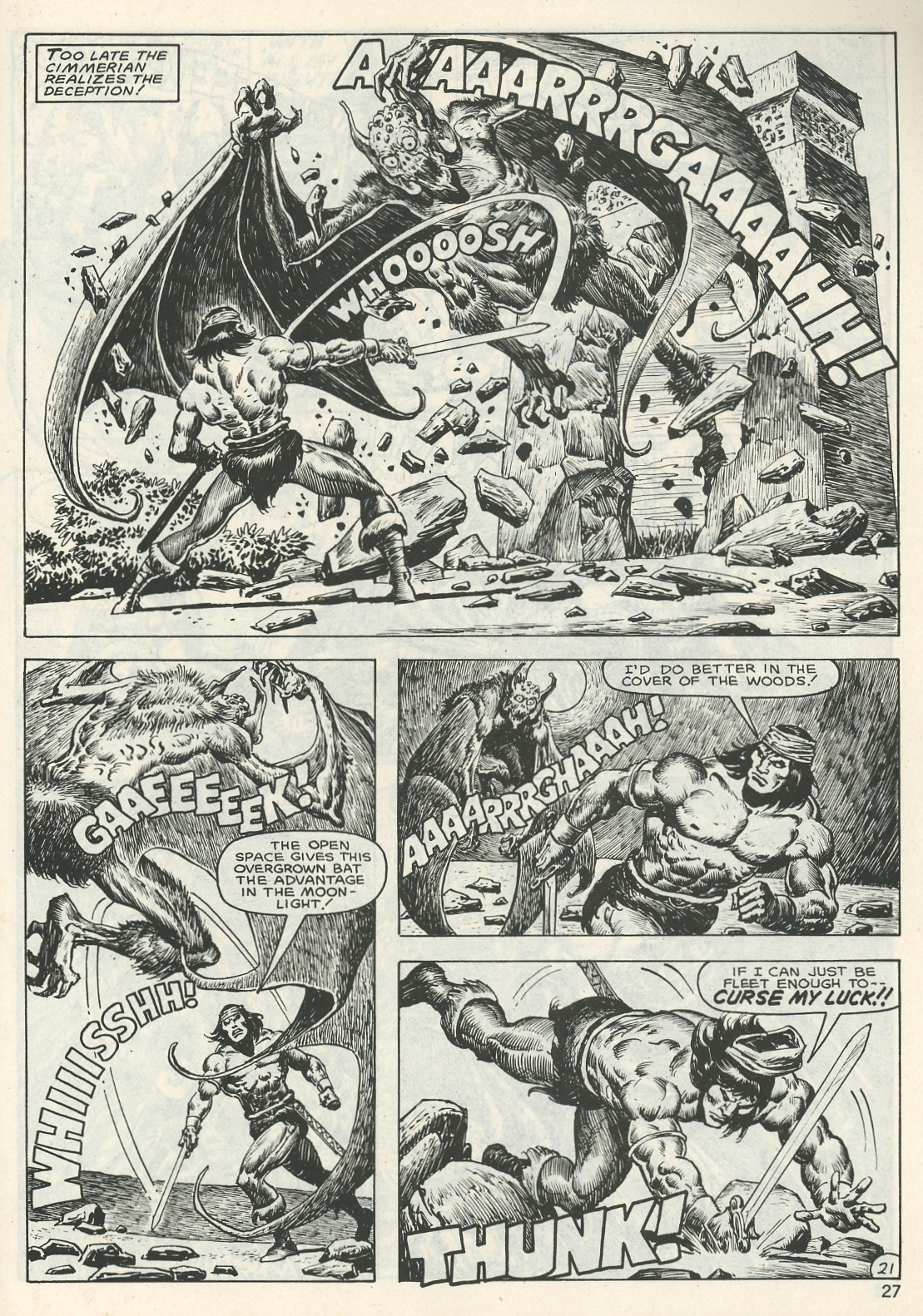 Read online The Savage Sword Of Conan comic -  Issue #123 - 27