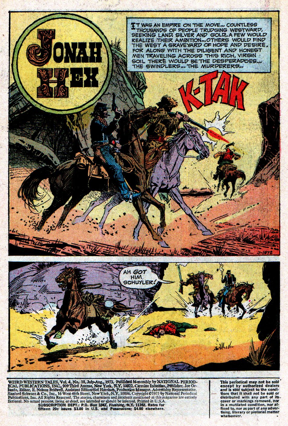 Read online Weird Western Tales (1972) comic -  Issue #18 - 3