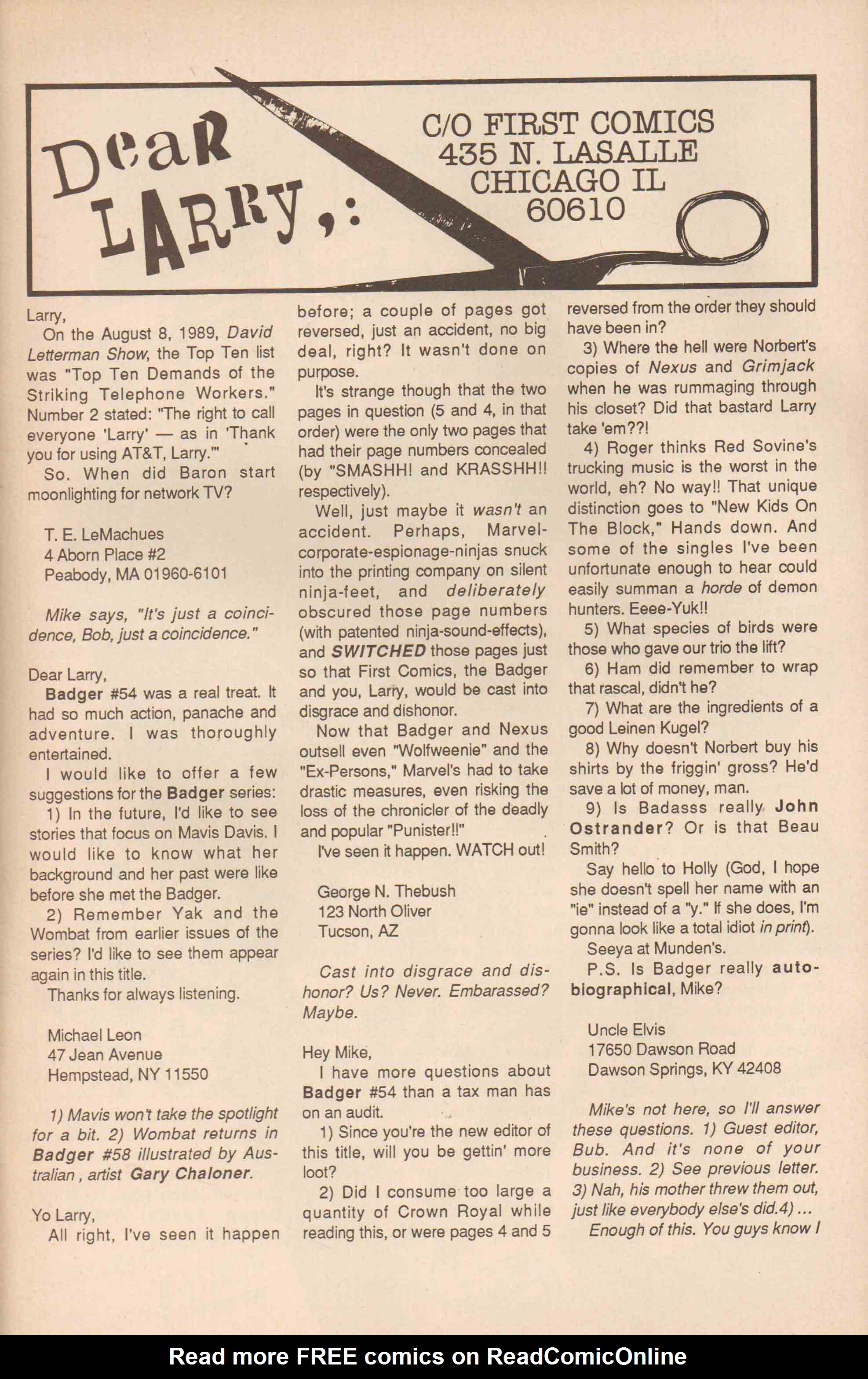 Read online The Badger comic -  Issue #56 - 32