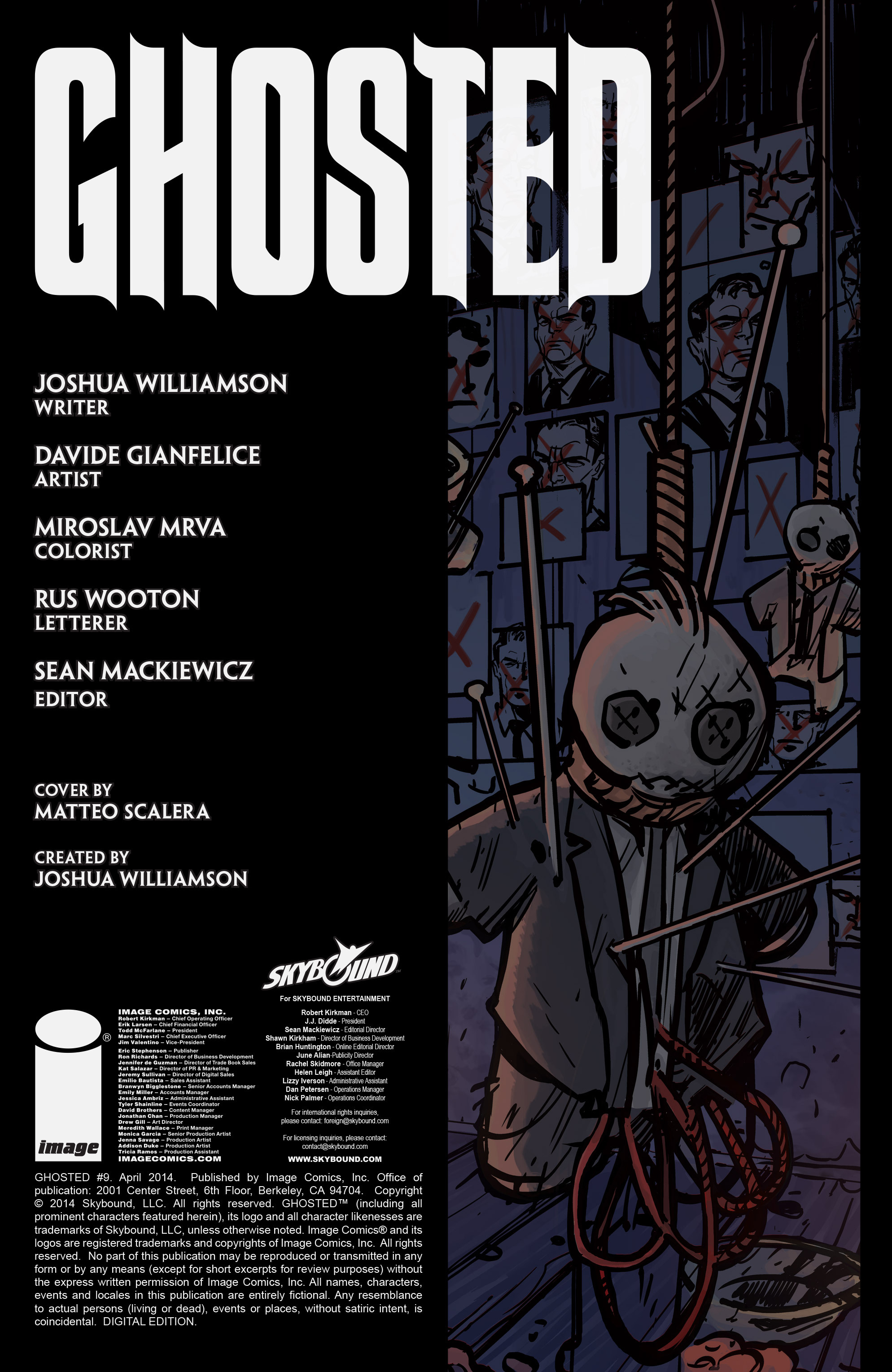 Read online Ghosted comic -  Issue #9 - 2