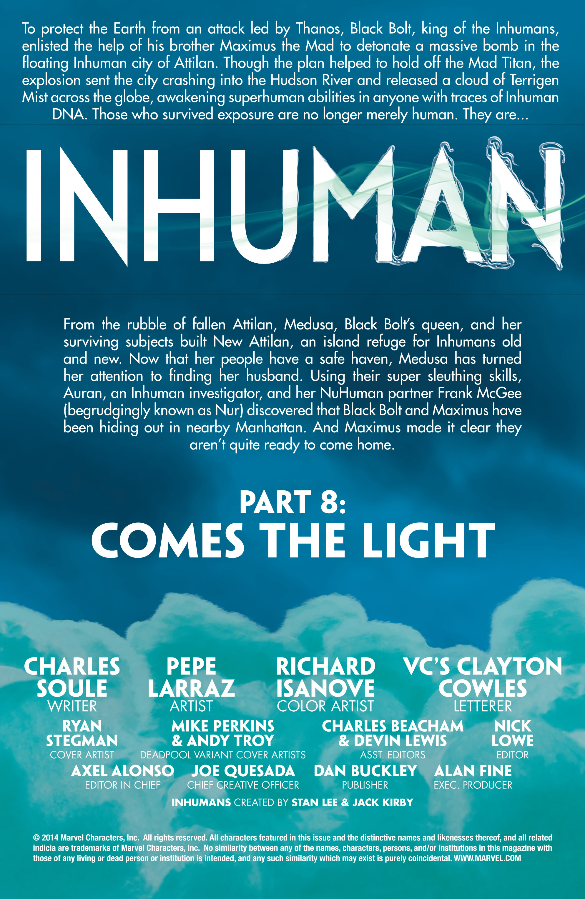 Read online Inhuman (2014) comic -  Issue #8 - 2