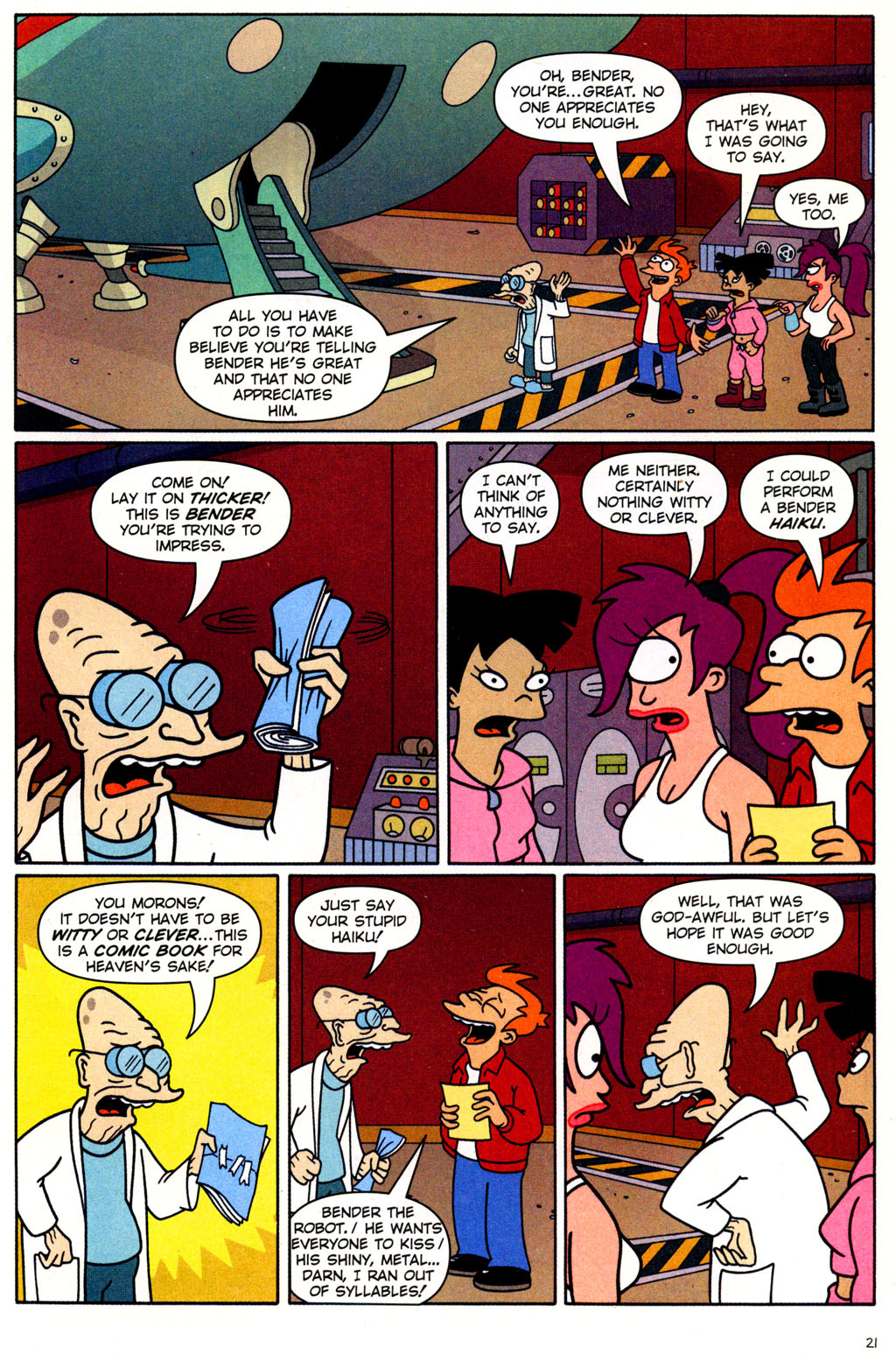Read online Futurama Comics comic -  Issue #20 - 21