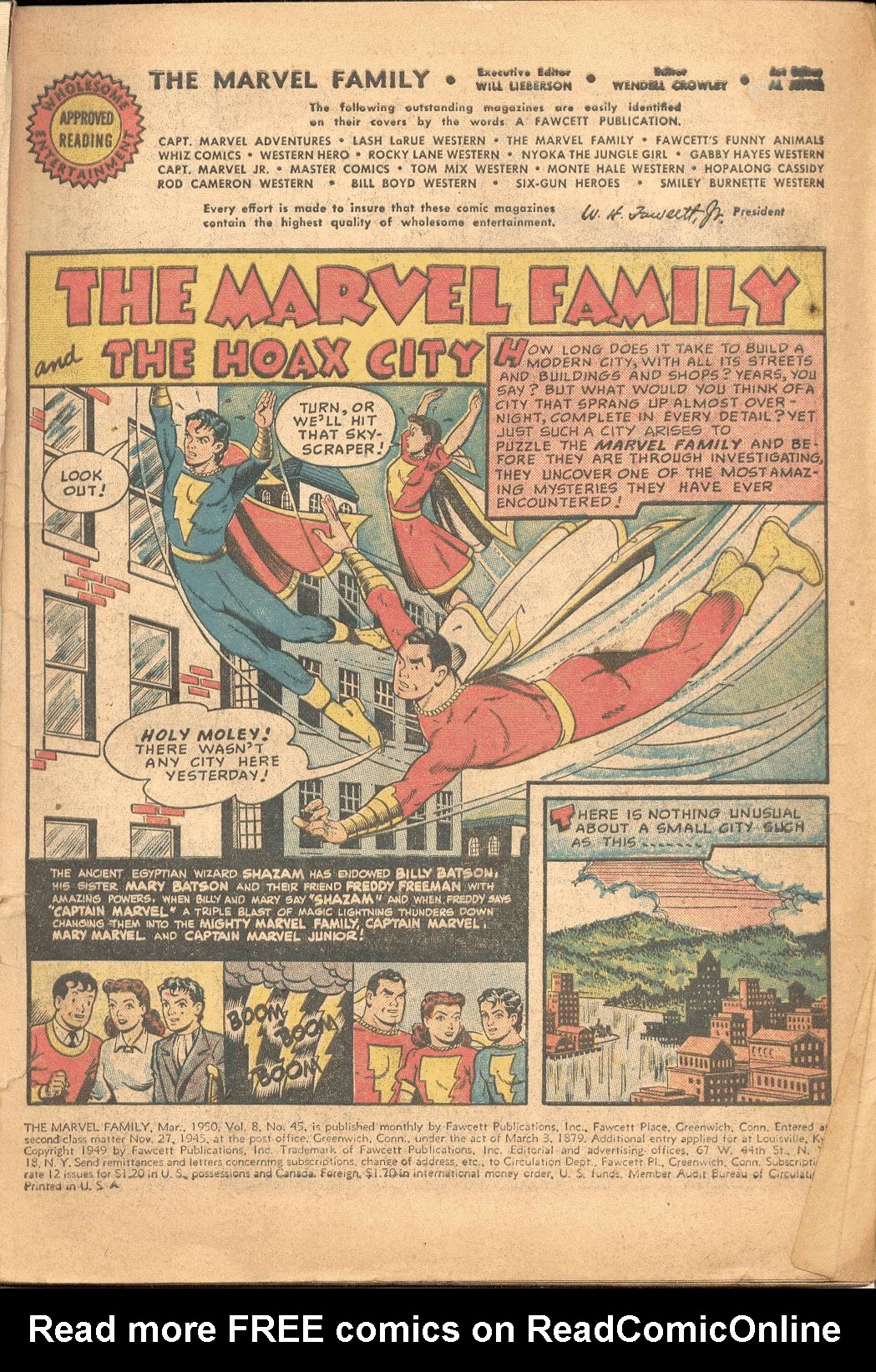 Read online The Marvel Family comic -  Issue #45 - 3