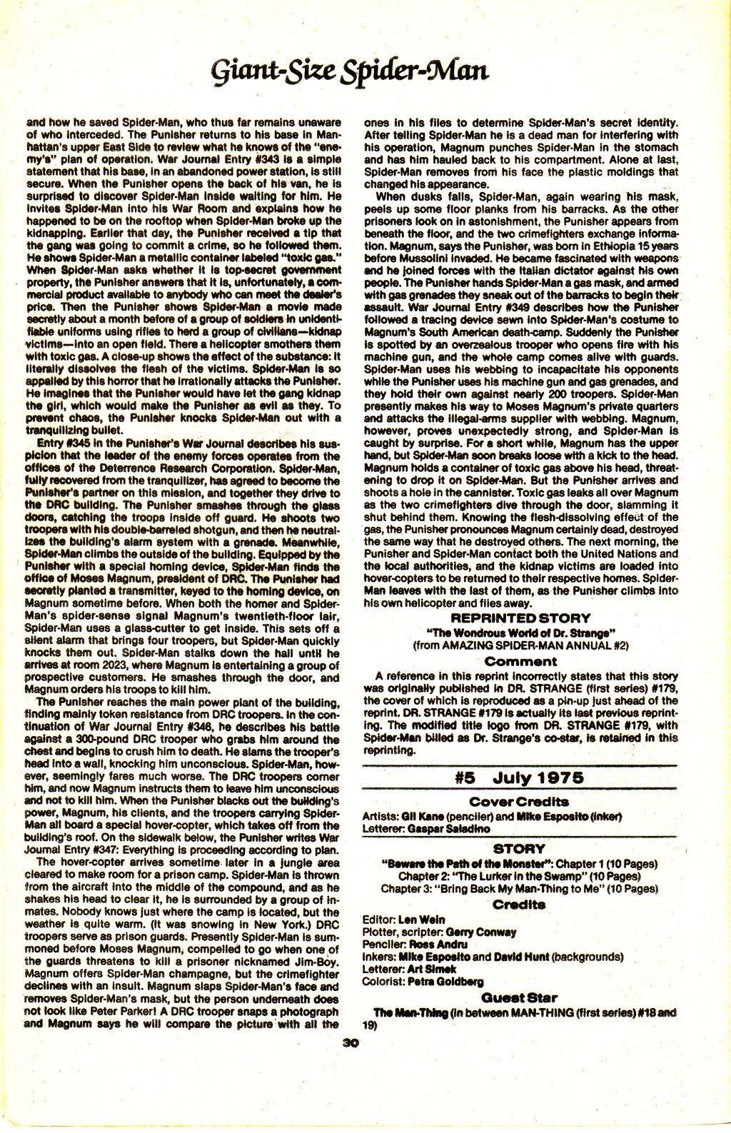 Read online The Official Marvel Index to The Amazing Spider-Man comic -  Issue #6 - 32