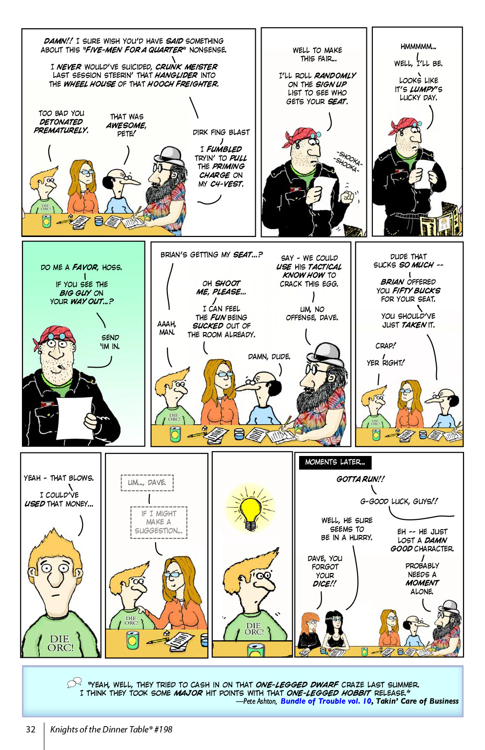 Read online Knights of the Dinner Table comic -  Issue #198 - 34