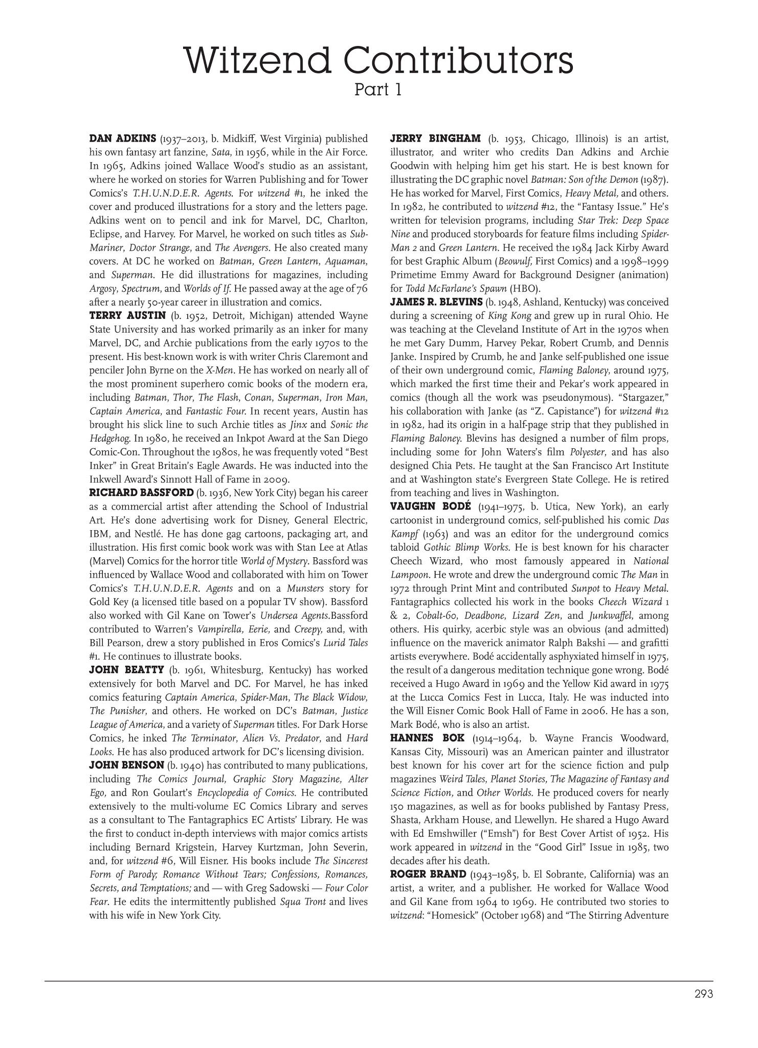 Read online Witzend comic -  Issue # TPB - 315