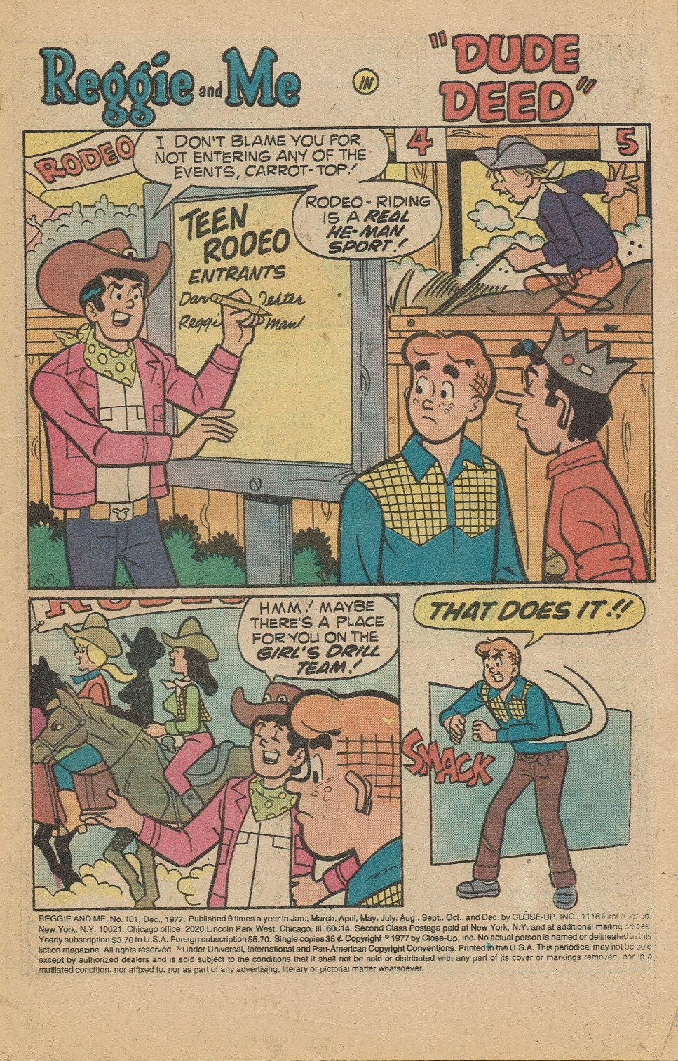 Read online Reggie and Me (1966) comic -  Issue #101 - 3