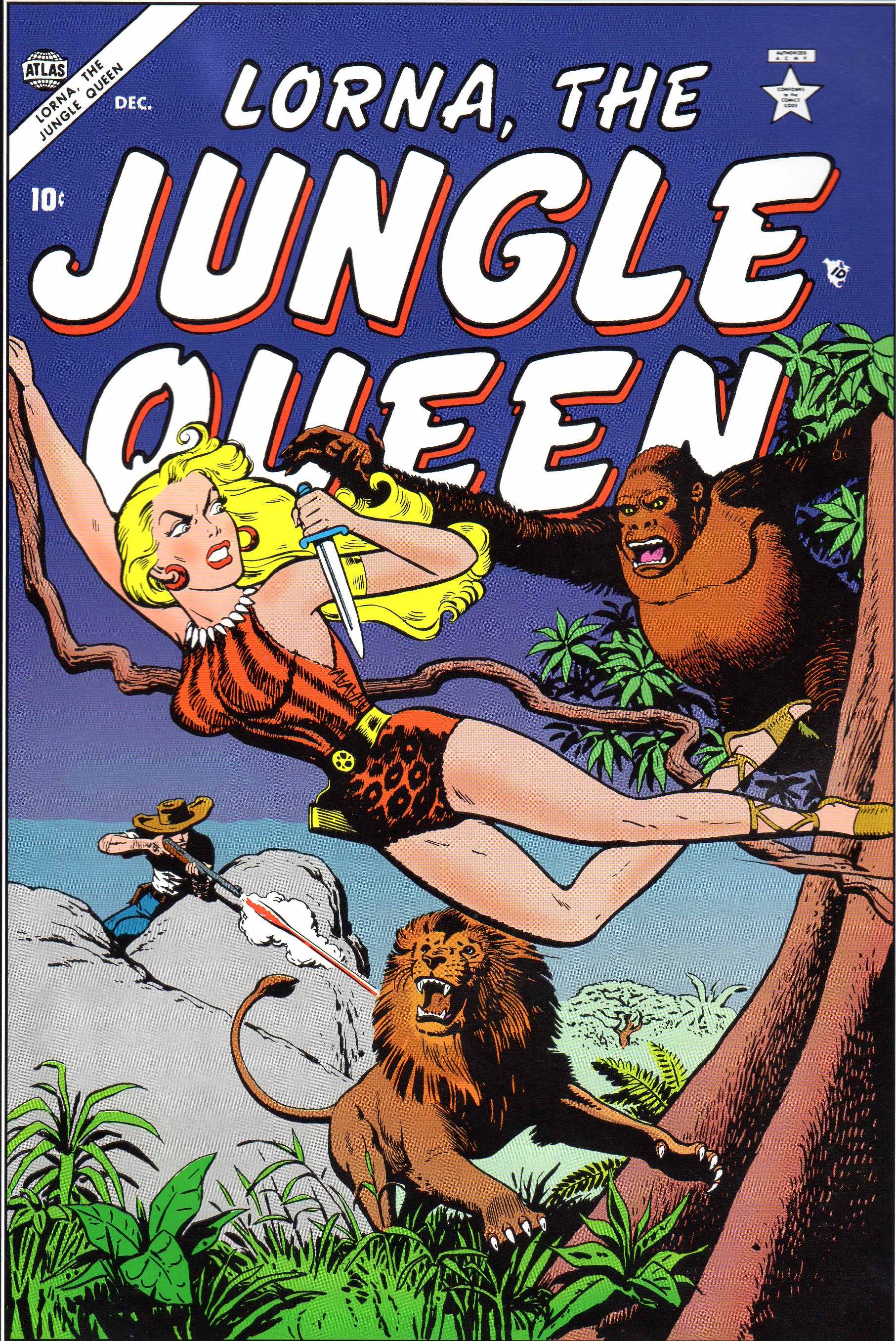 Read online Lorna, The Jungle Queen comic -  Issue #4 - 1