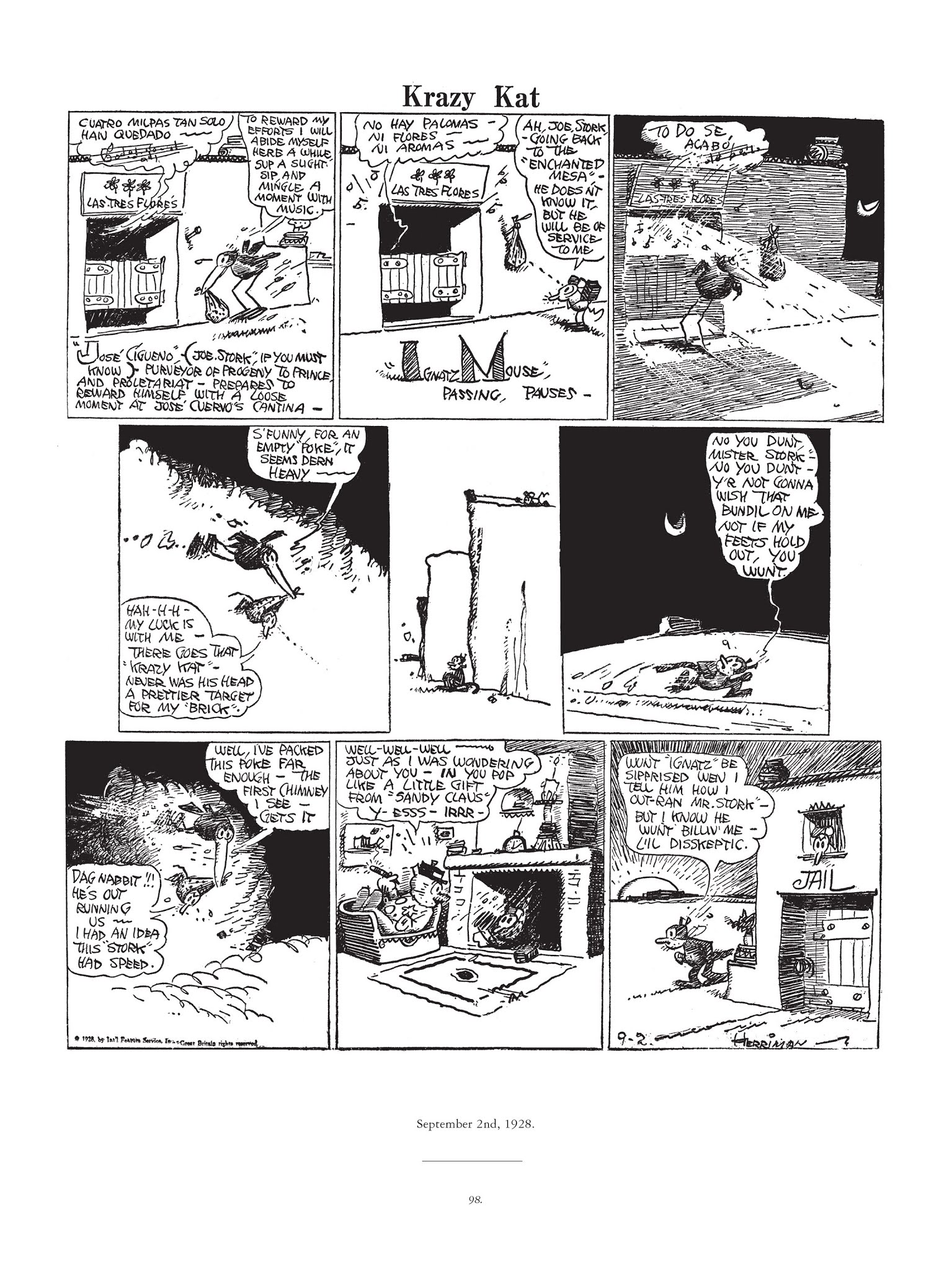 Read online Krazy & Ignatz comic -  Issue # TPB 5 - 98