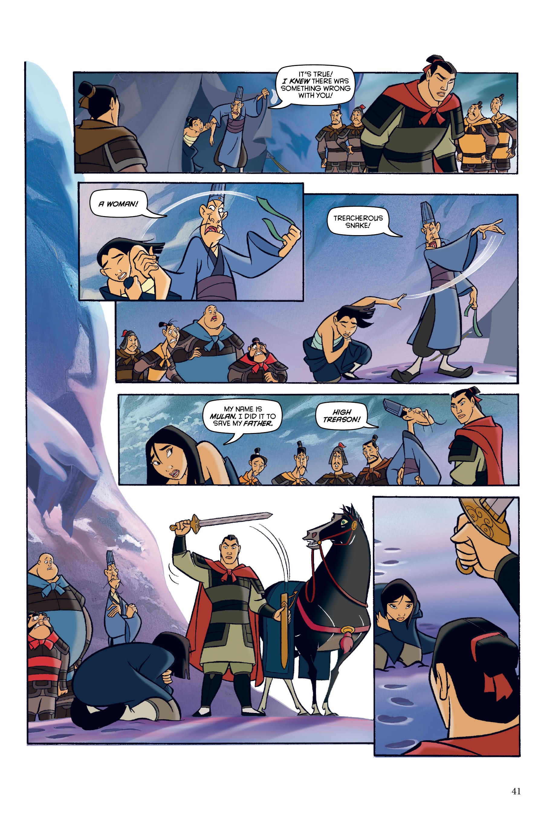 Read online Disney Mulan: The Story of the Movie in Comics comic -  Issue # TPB - 41