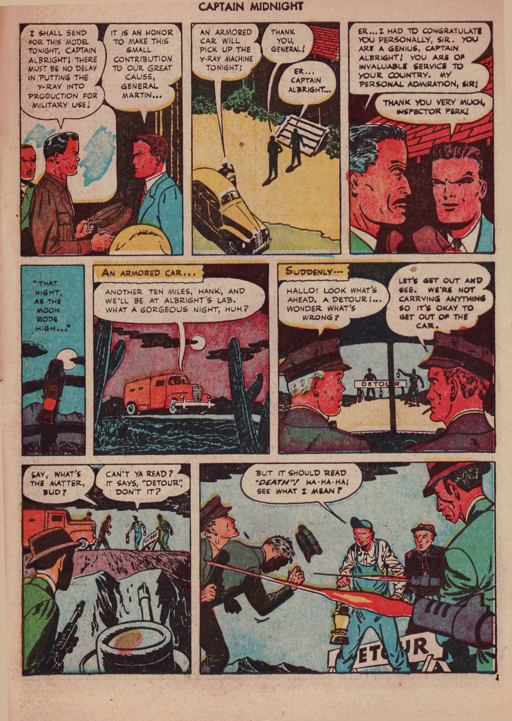 Read online Captain Midnight (1942) comic -  Issue #41 - 43