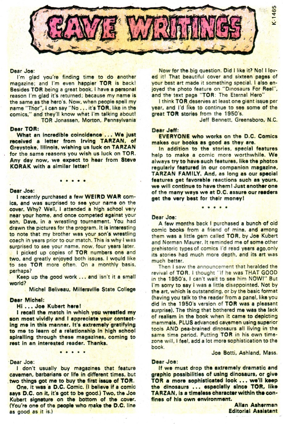 Read online Tor (1975) comic -  Issue #6 - 9