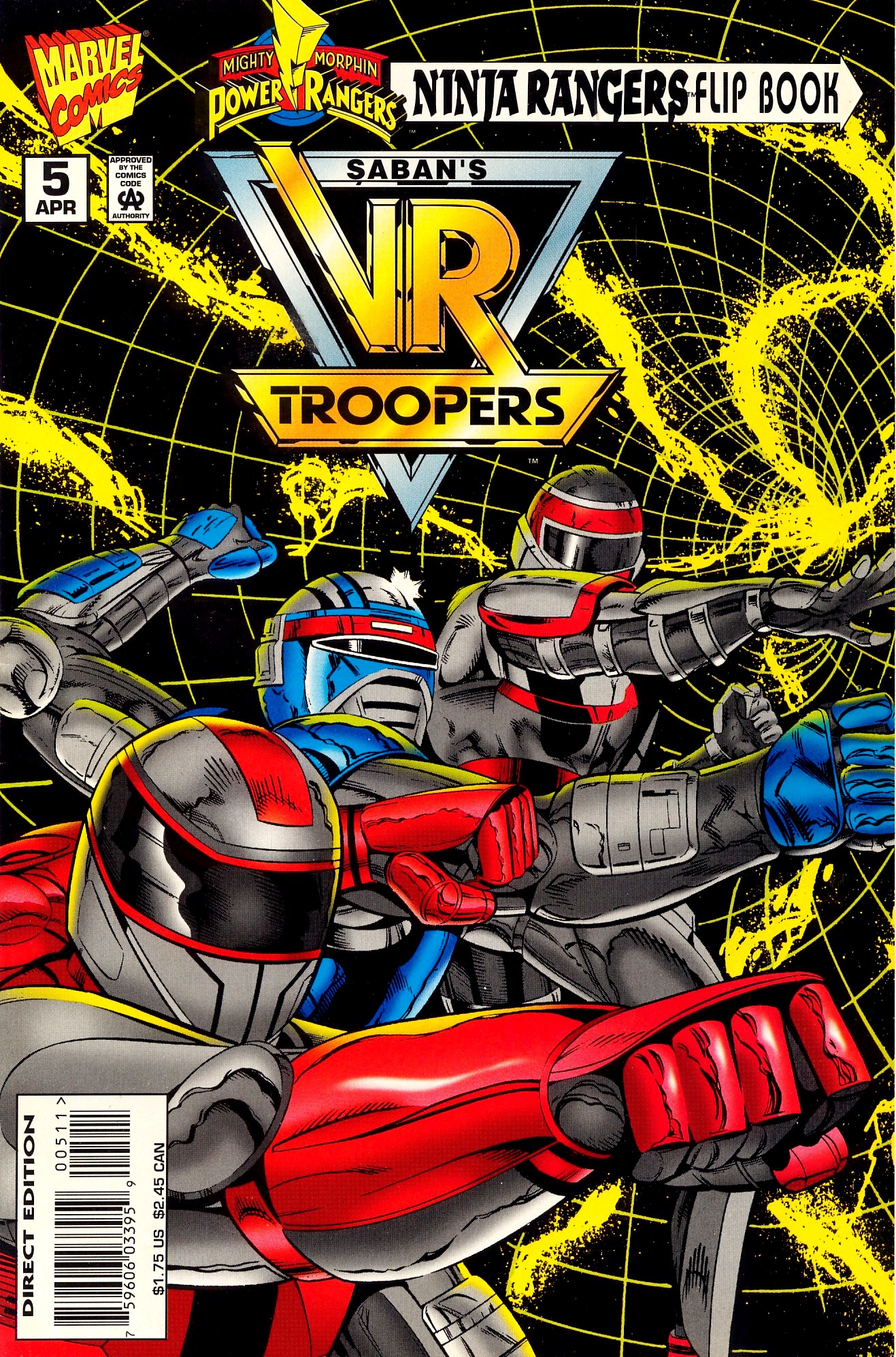 Read online Mighty Morphin Power Rangers: Ninja Rangers/VR Troopers comic -  Issue #5 - 17
