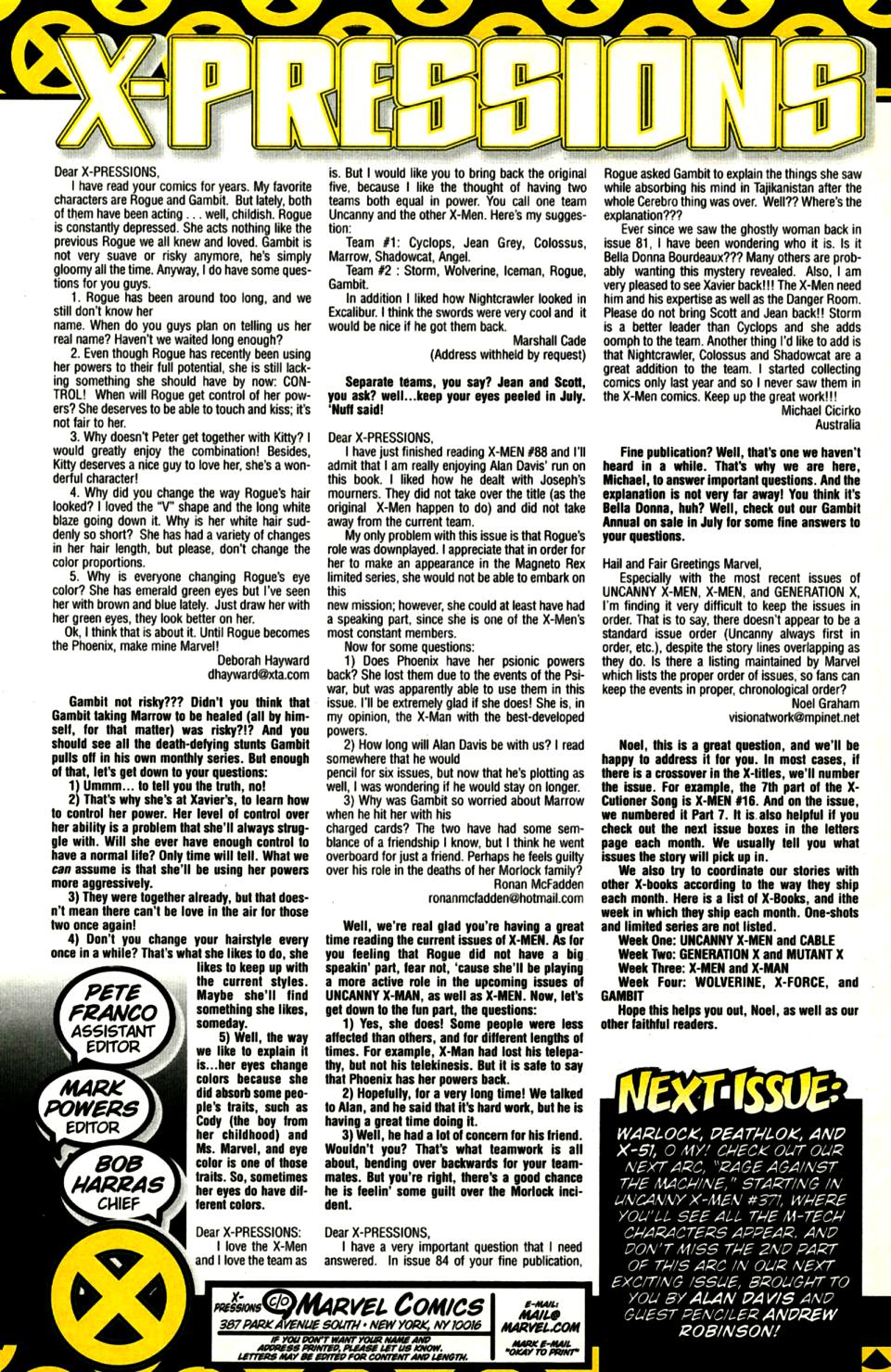 Read online X-Men (1991) comic -  Issue #90 - 23