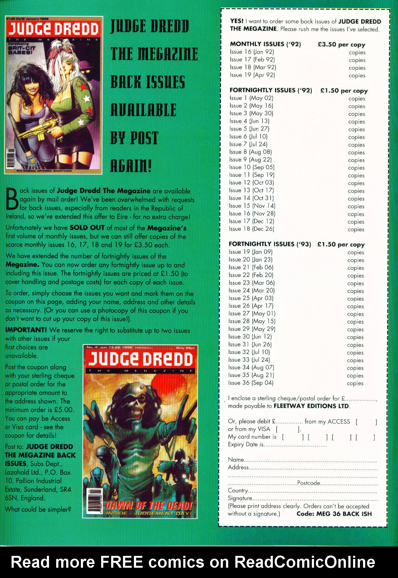 Read online Judge Dredd: The Megazine (vol. 2) comic -  Issue #37 - 2