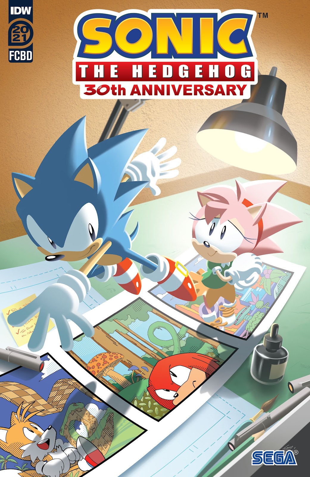 <{ $series->title }} issue Sonic the Hedgehog 30th Anniversary Special - Page 1