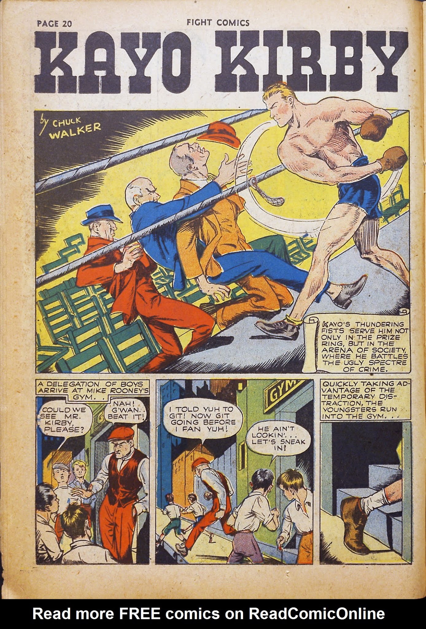 Read online Fight Comics comic -  Issue #18 - 22