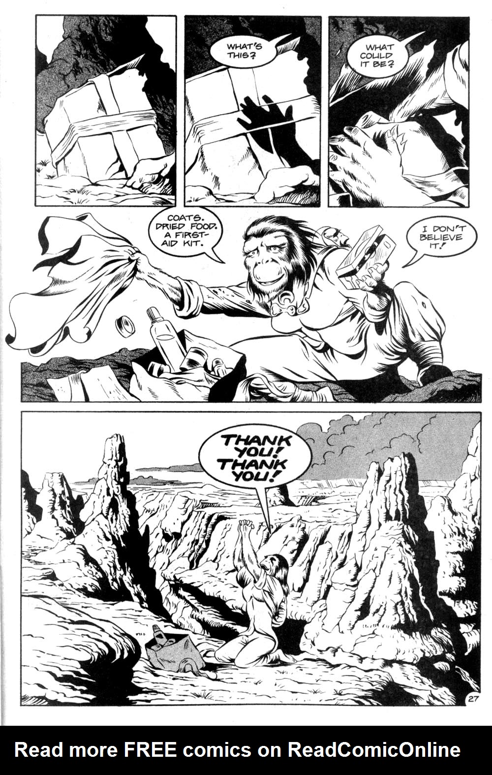 Read online Planet of the Apes (1990) comic -  Issue #8 - 28