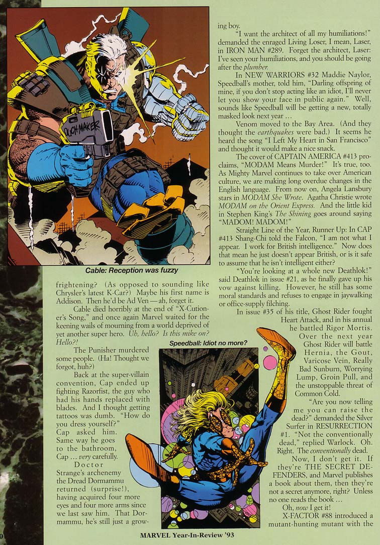 Read online Marvel: The Year-in-Review comic -  Issue #5 - 31