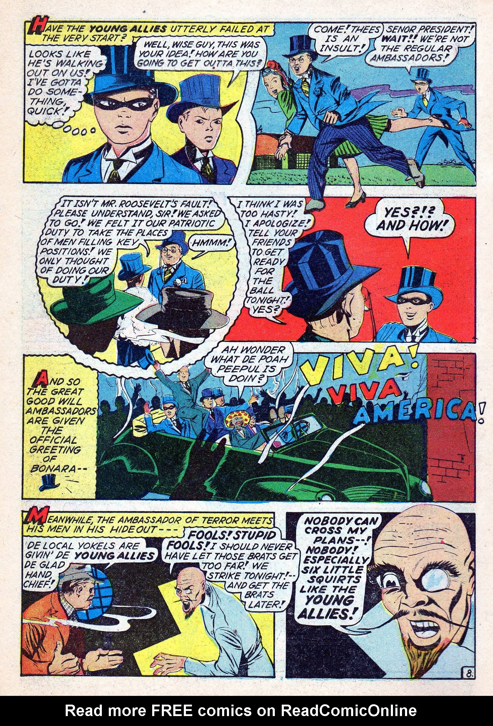 Read online Young Allies Comics comic -  Issue #7 - 9