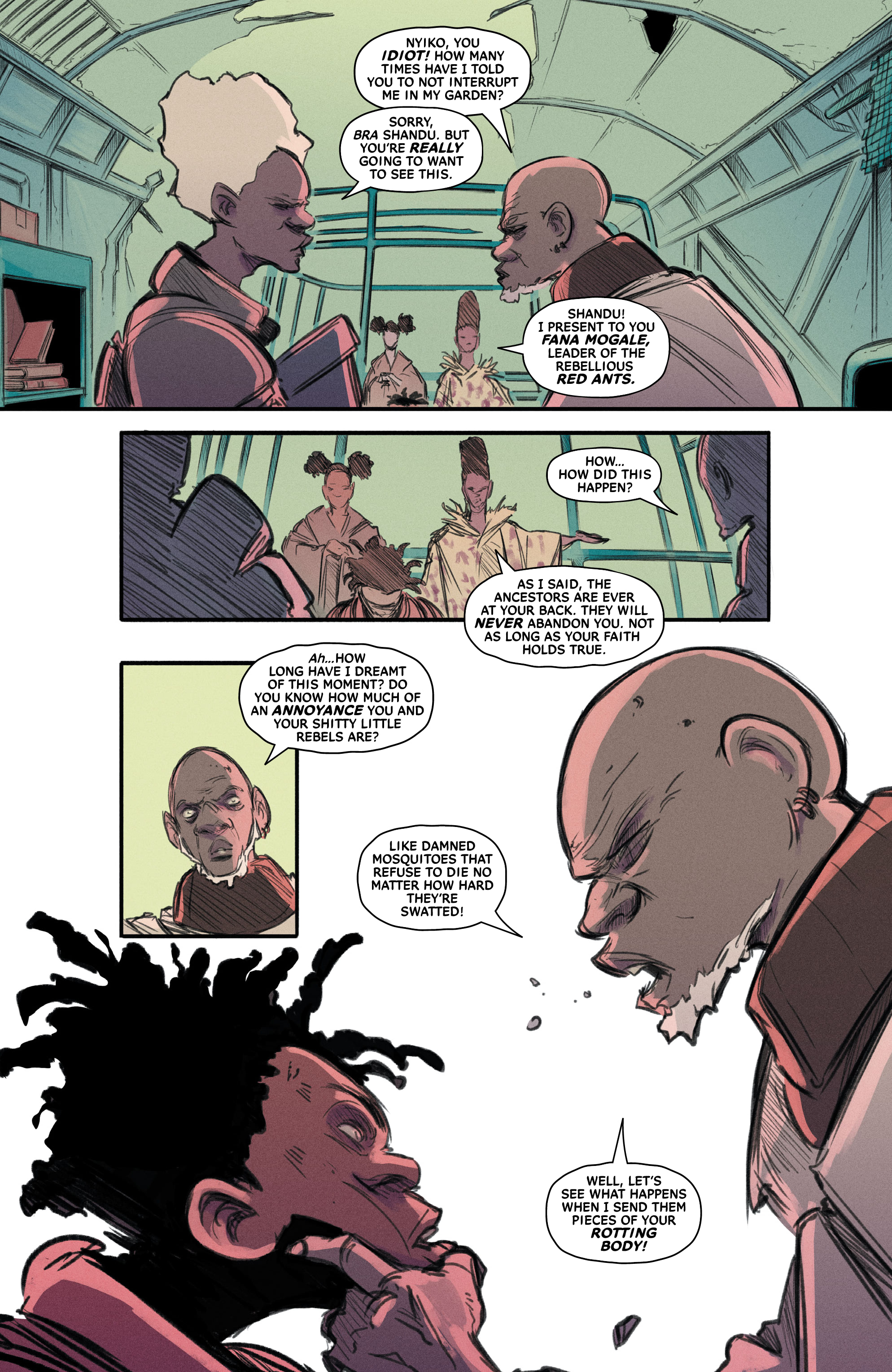 Read online Land of the Living Gods comic -  Issue #5 - 7