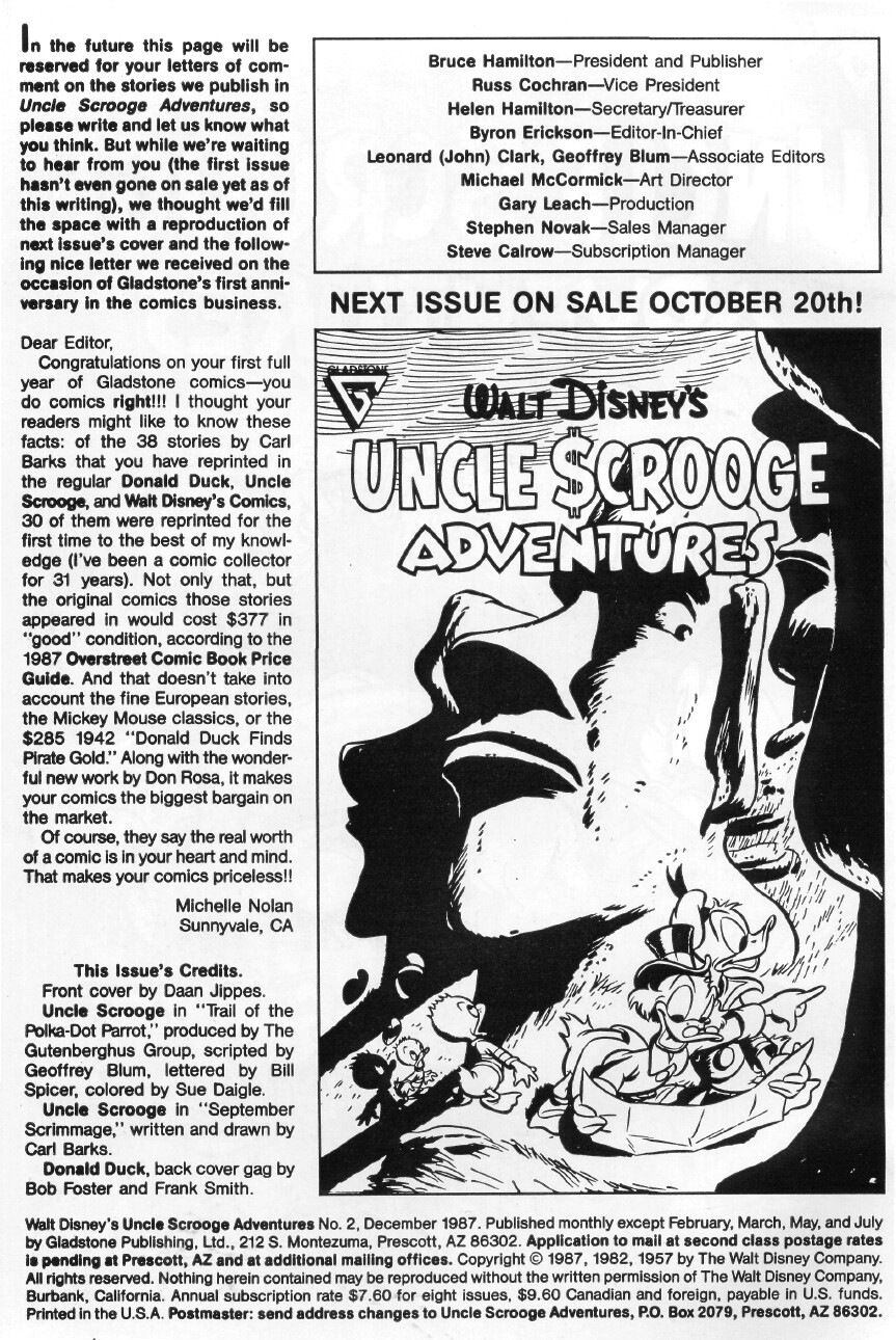 Walt Disney's Uncle Scrooge Adventures Issue #2 #2 - English 3