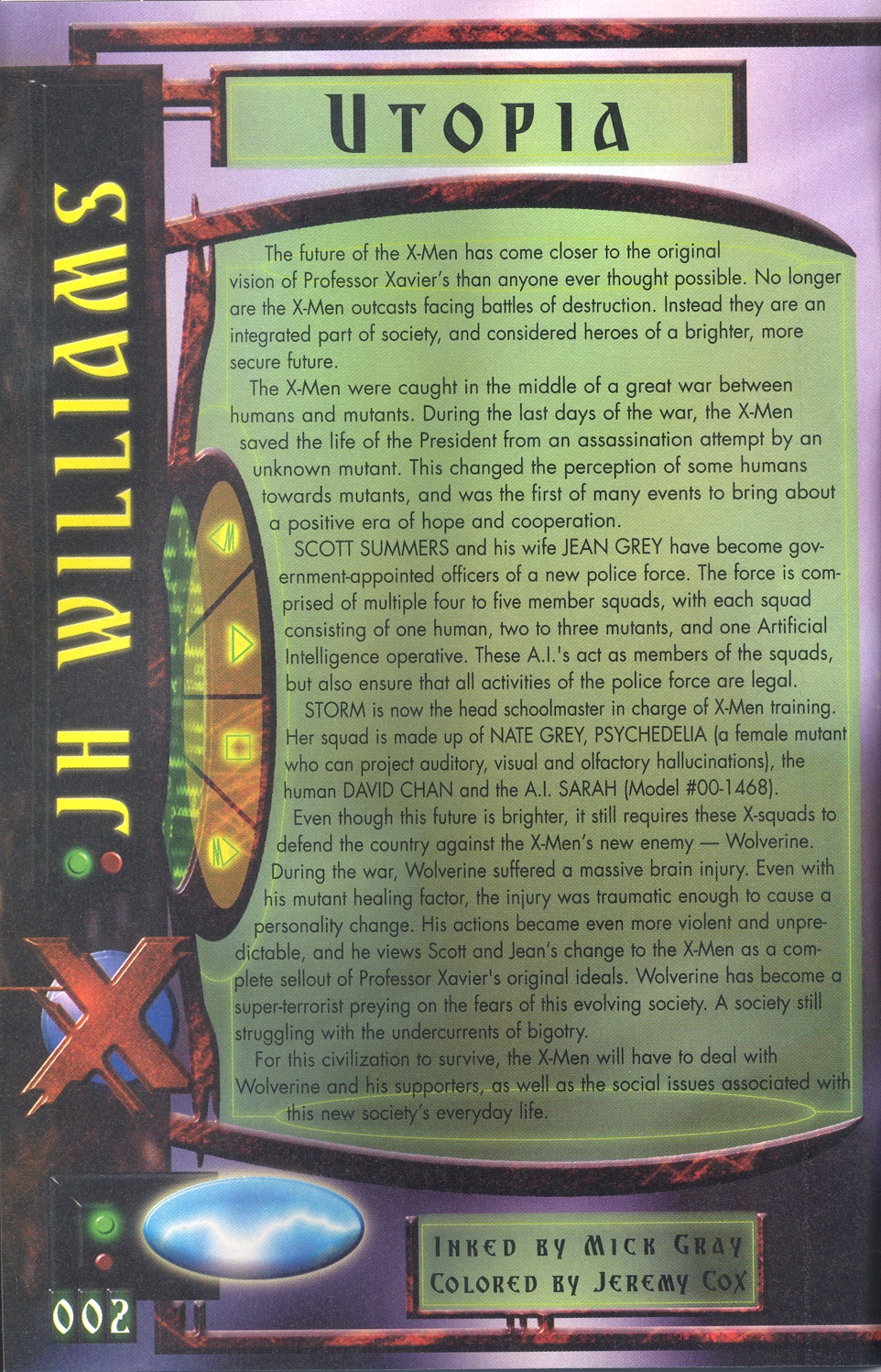 Read online X-Men: Millennial Visions comic -  Issue #1 - 2