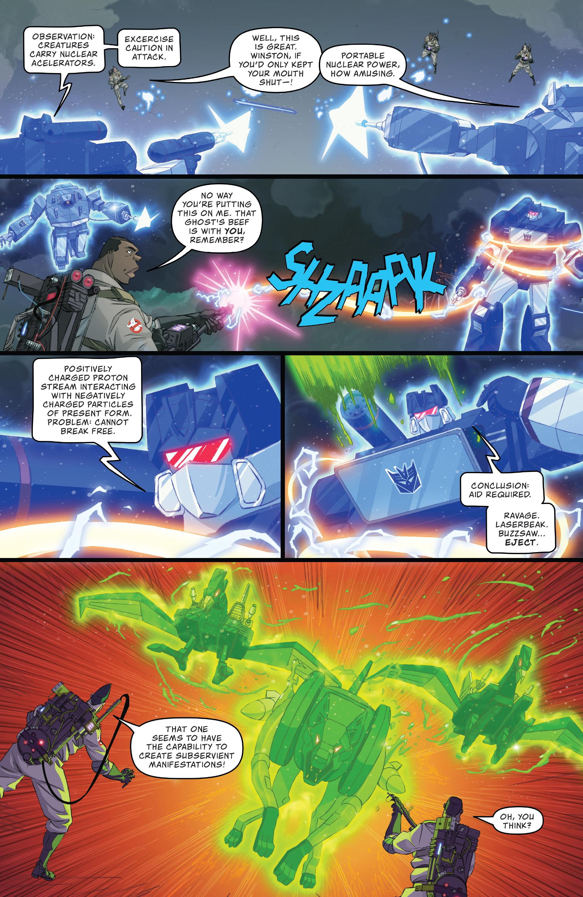 Read online Transformers/Ghostbusters comic -  Issue #5 - 8
