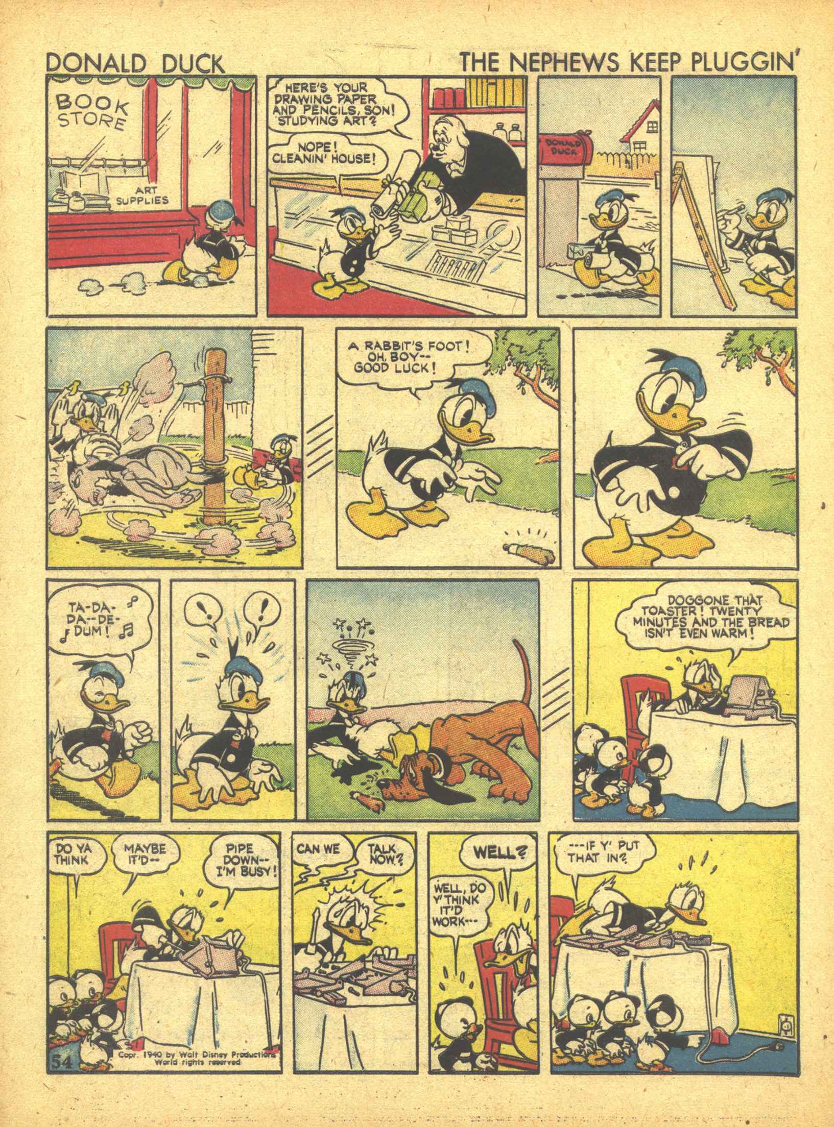 Read online Walt Disney's Comics and Stories comic -  Issue #19 - 56