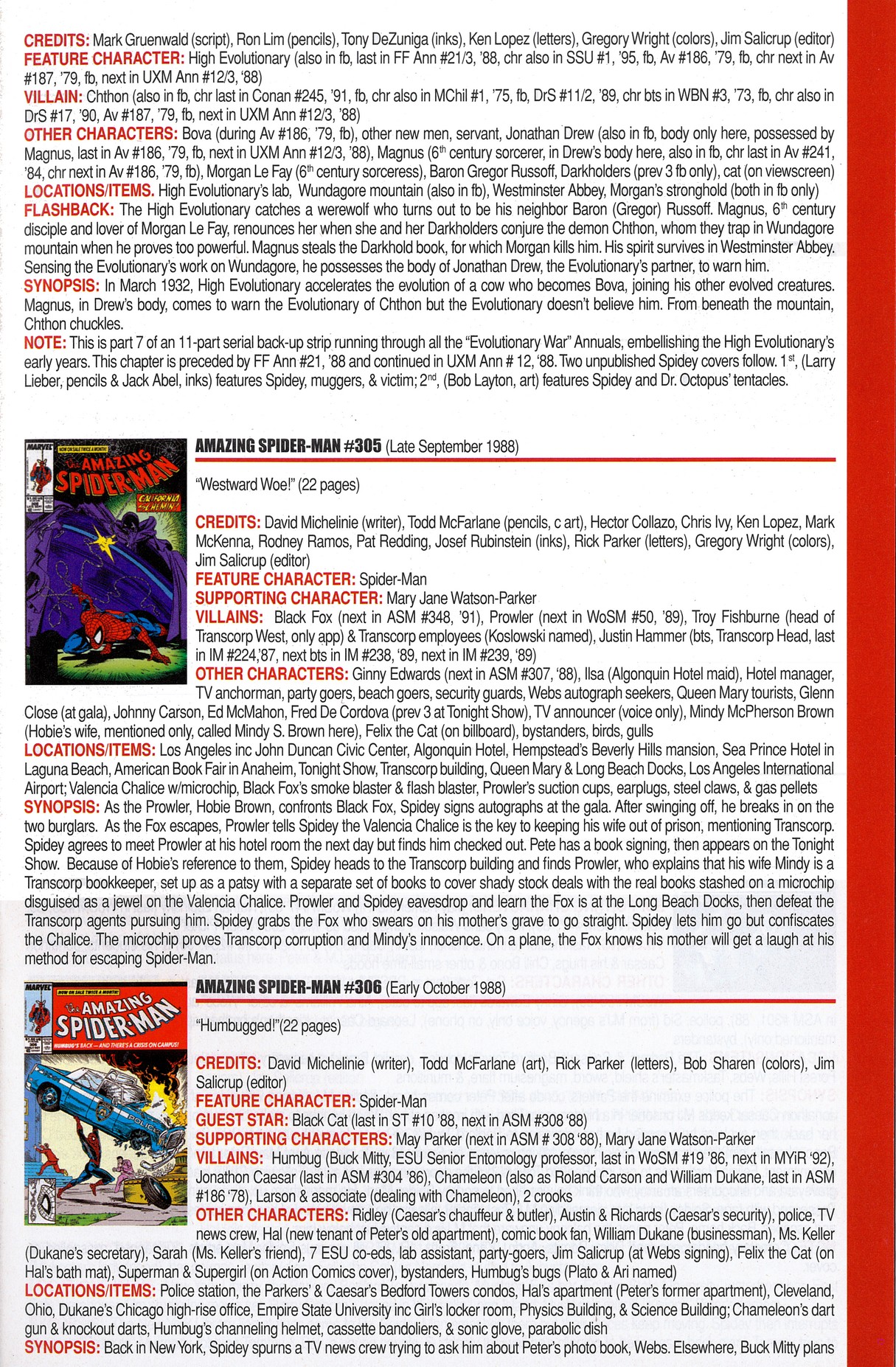 Read online Official Index to the Marvel Universe comic -  Issue #7 - 13