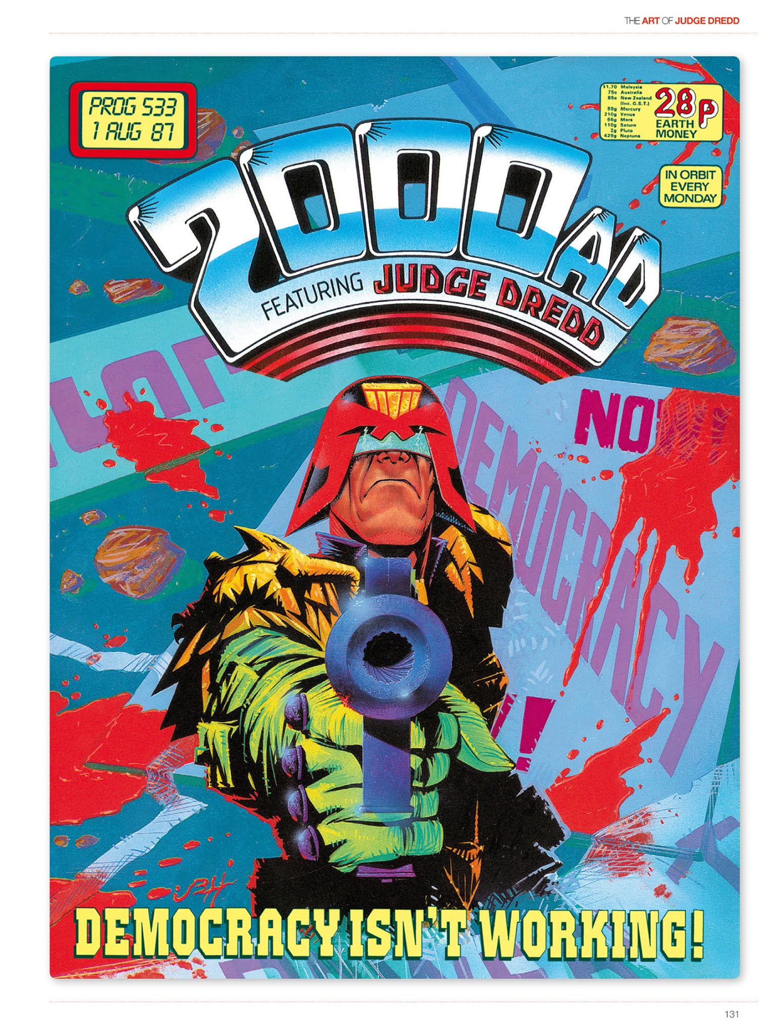 Read online The Art of Judge Dredd: Featuring 35 Years of Zarjaz Covers comic -  Issue # TPB (Part 2) - 40